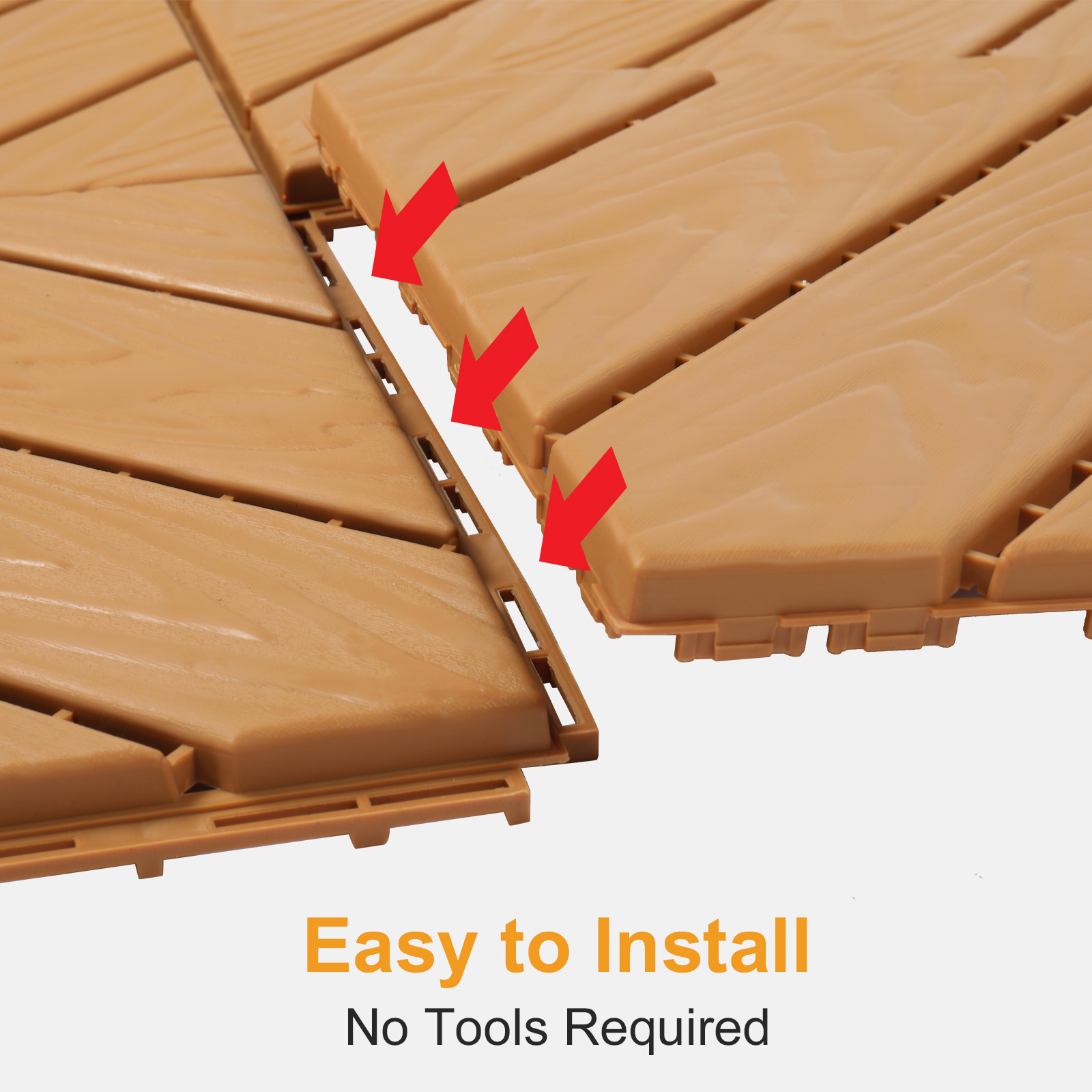 27x Plastic Patio Deck Tiles Interlocking Flooring Indoor&Outdoor 29X29/30X30CM - Picture 17 of 35