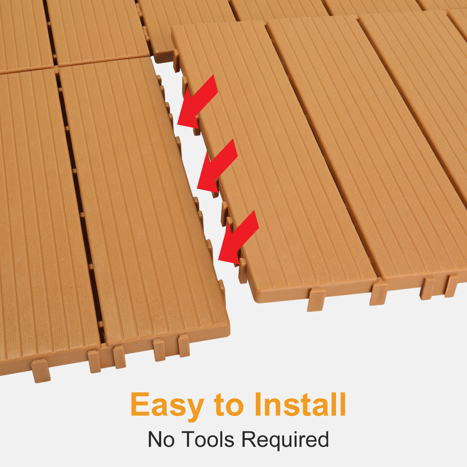 27x Plastic Patio Deck Tiles Interlocking Flooring Indoor&Outdoor 29X29/30X30CM - Picture 22 of 35