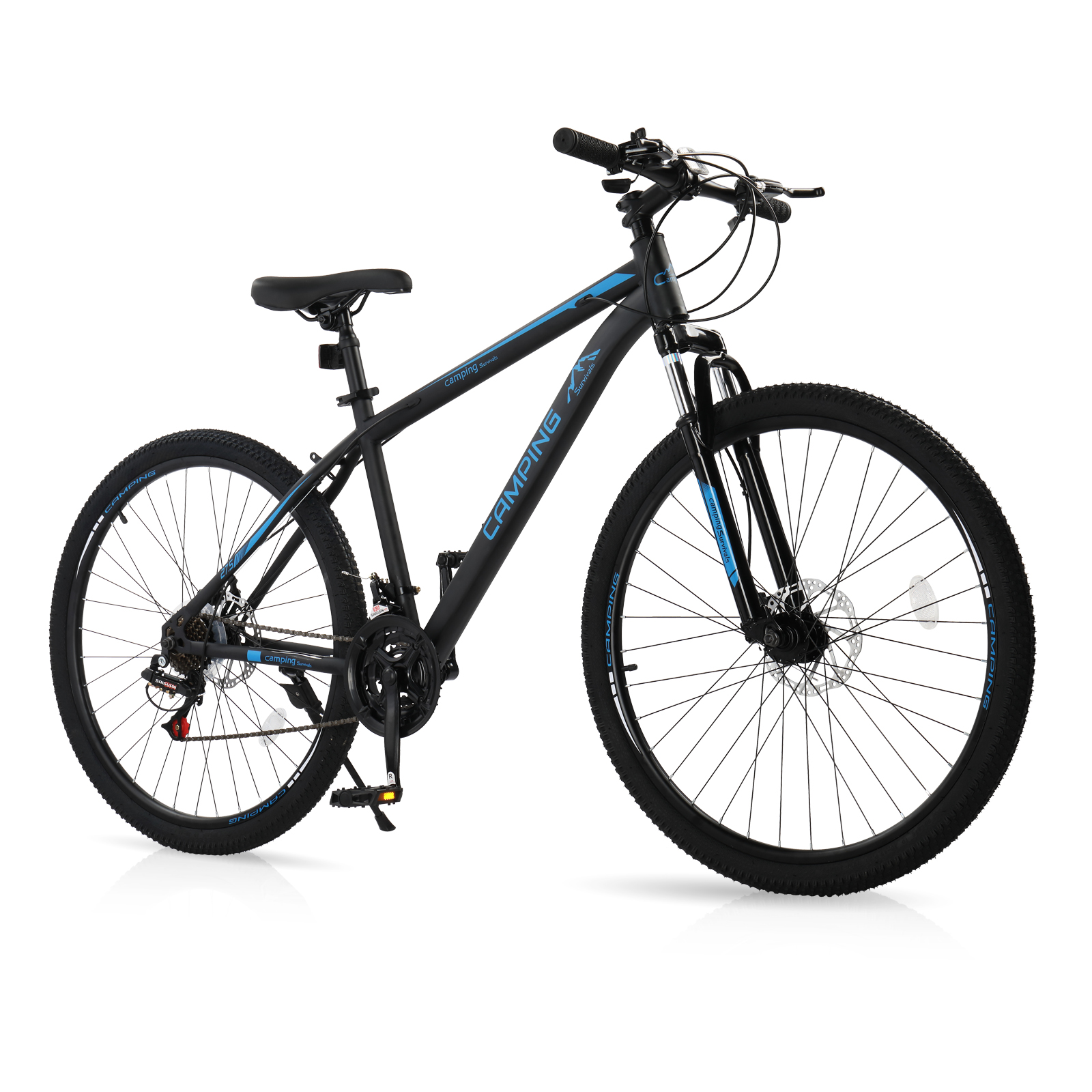 (New) 27.5in High Carbon Steel 21 Speed  Mountain Bike,Men Bikes MTB School Dual Disc (157.98 USD)