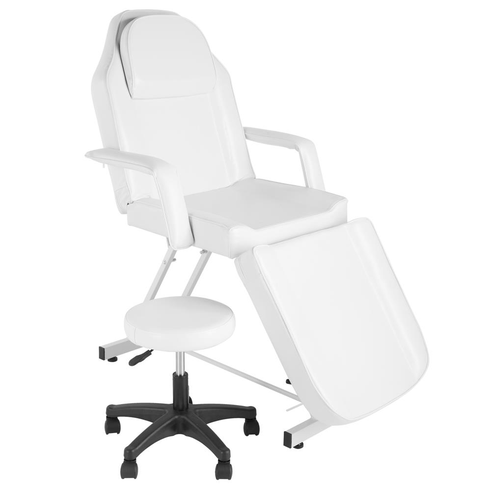 Liegendes Salon Spa Massagetisch Therapiebett Kosmetikliege mit Hocker 3 zonen