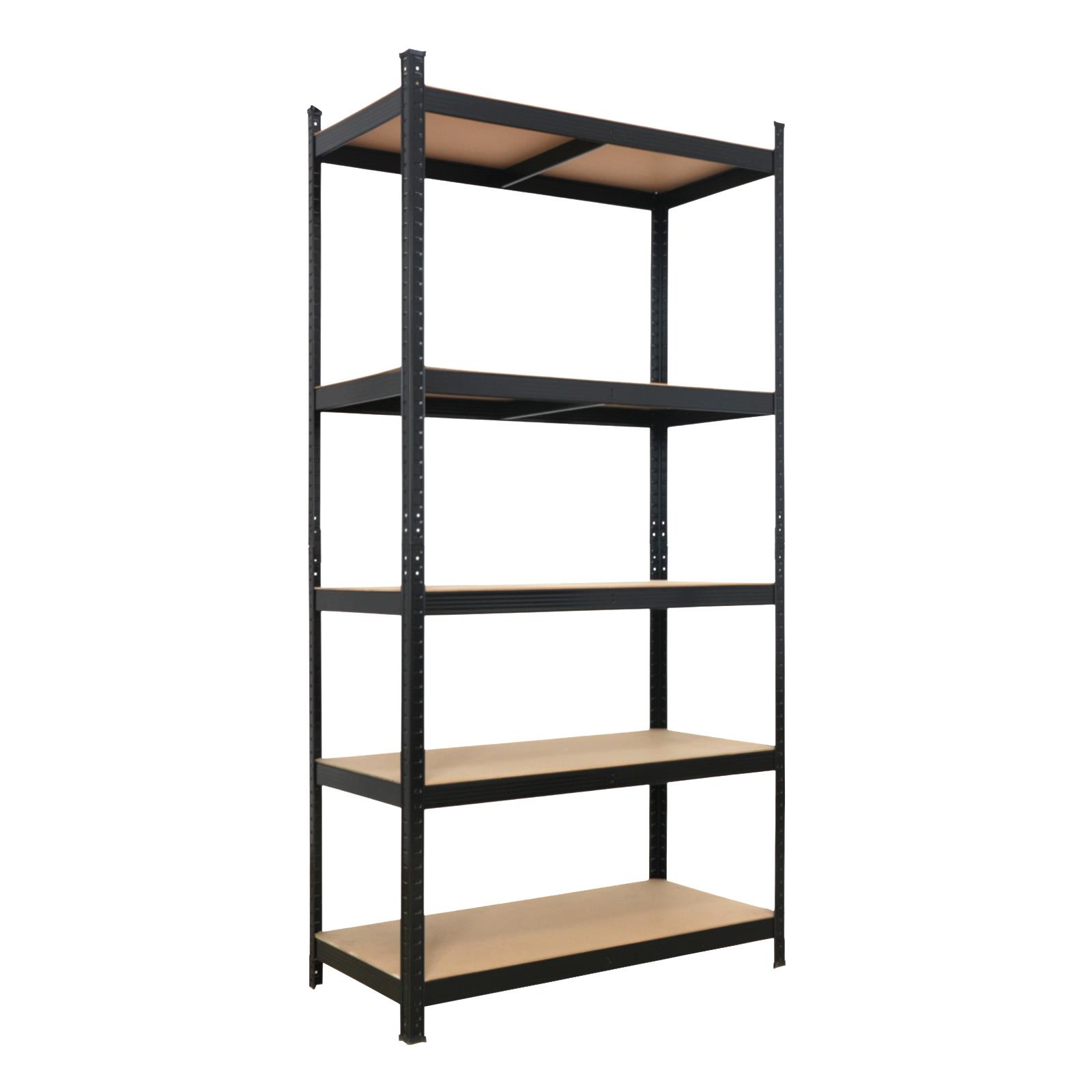 5 Tier Garage Shelf Metal Storage Adjustable Shelves Heavy Duty Space Holder