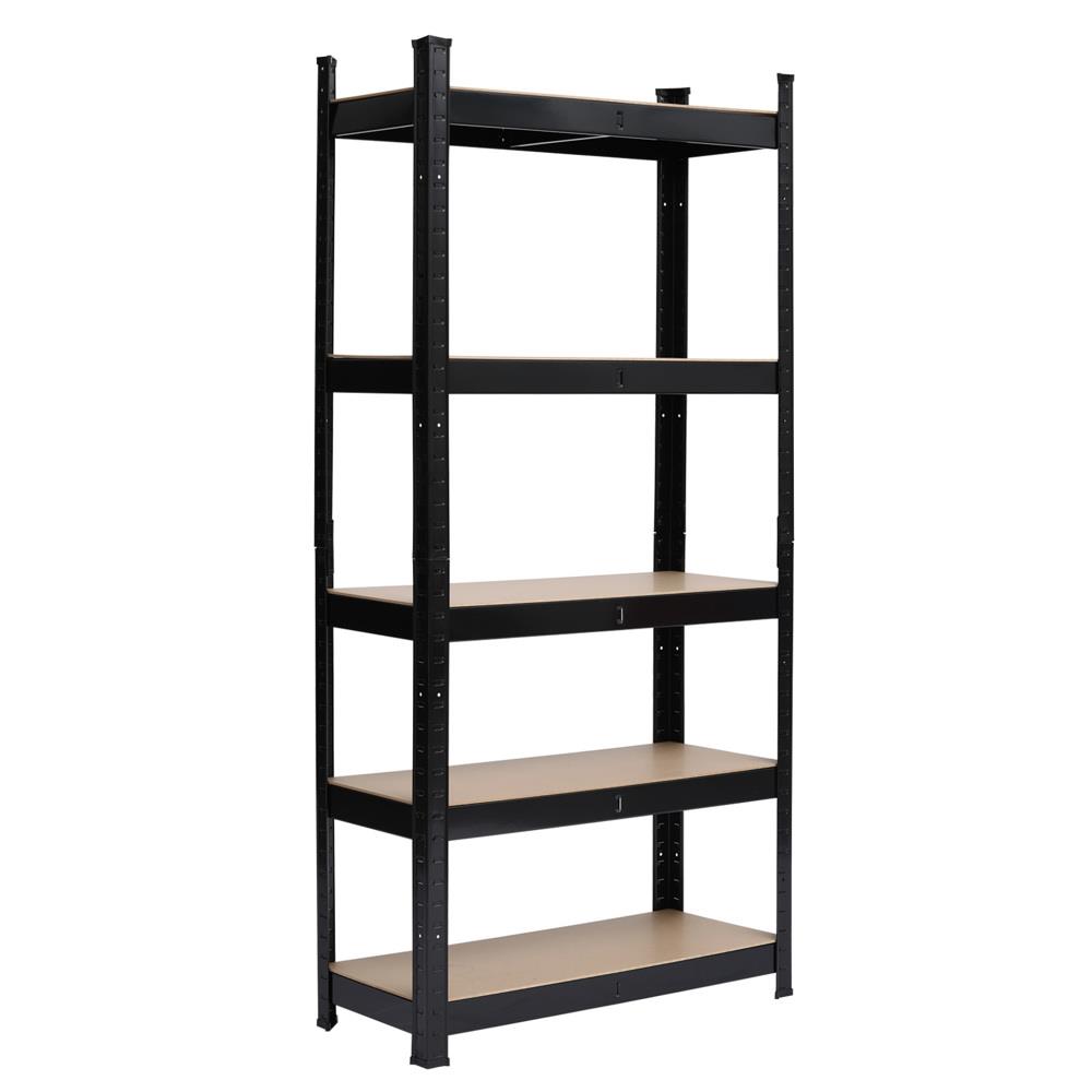 5 Tier Garage Shelf Metal Storage Adjustable Shelves Heavy Duty Space Holder