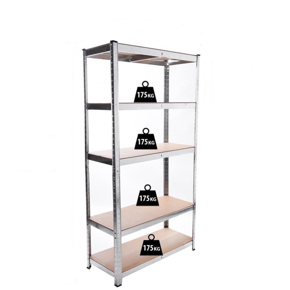 5 Tier Garage Shelf Metal Storage Adjustable Shelves Heavy Duty Space Holder