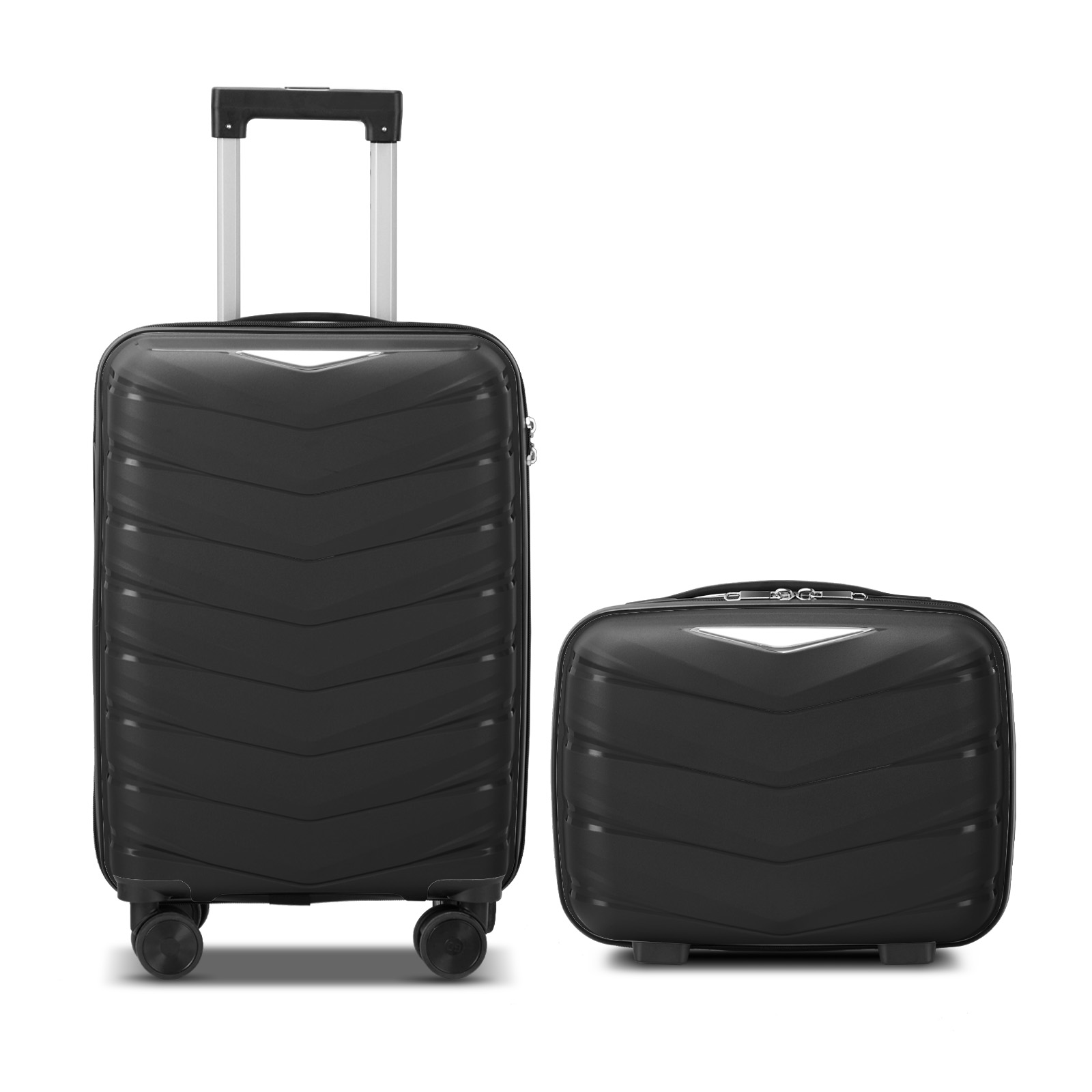 12" 20" Carry On Lightweight Luggage Set Hardside Suitcase Spinner Wheels w/ TSA