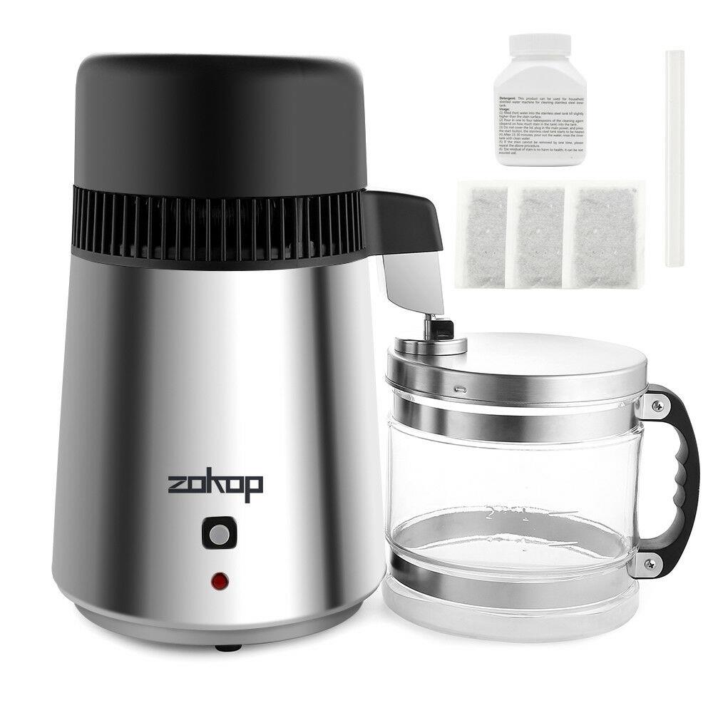 4L/750W Water Distiller Electric Purifier Stainless Steel Glass Water Filters UK - Picture 13 of 18