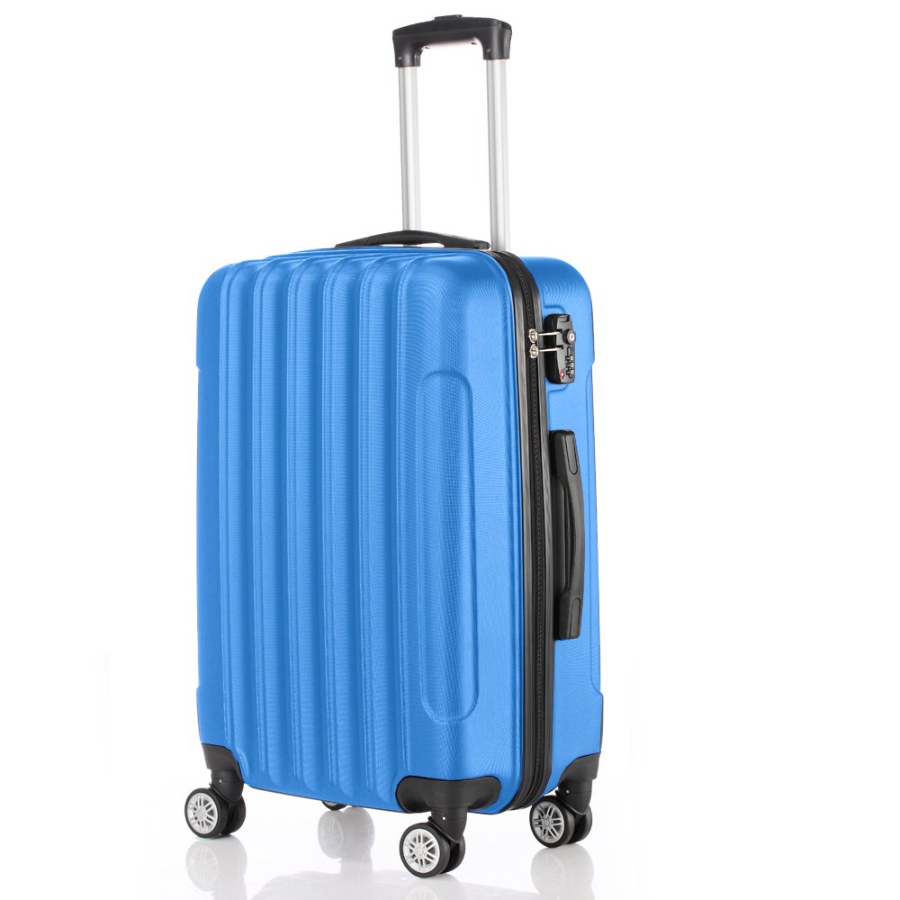 New 20" 24" 28" Hard Shell Cabin Suitcases Travel Trolley Case Hand Luggage - Picture 21 of 25