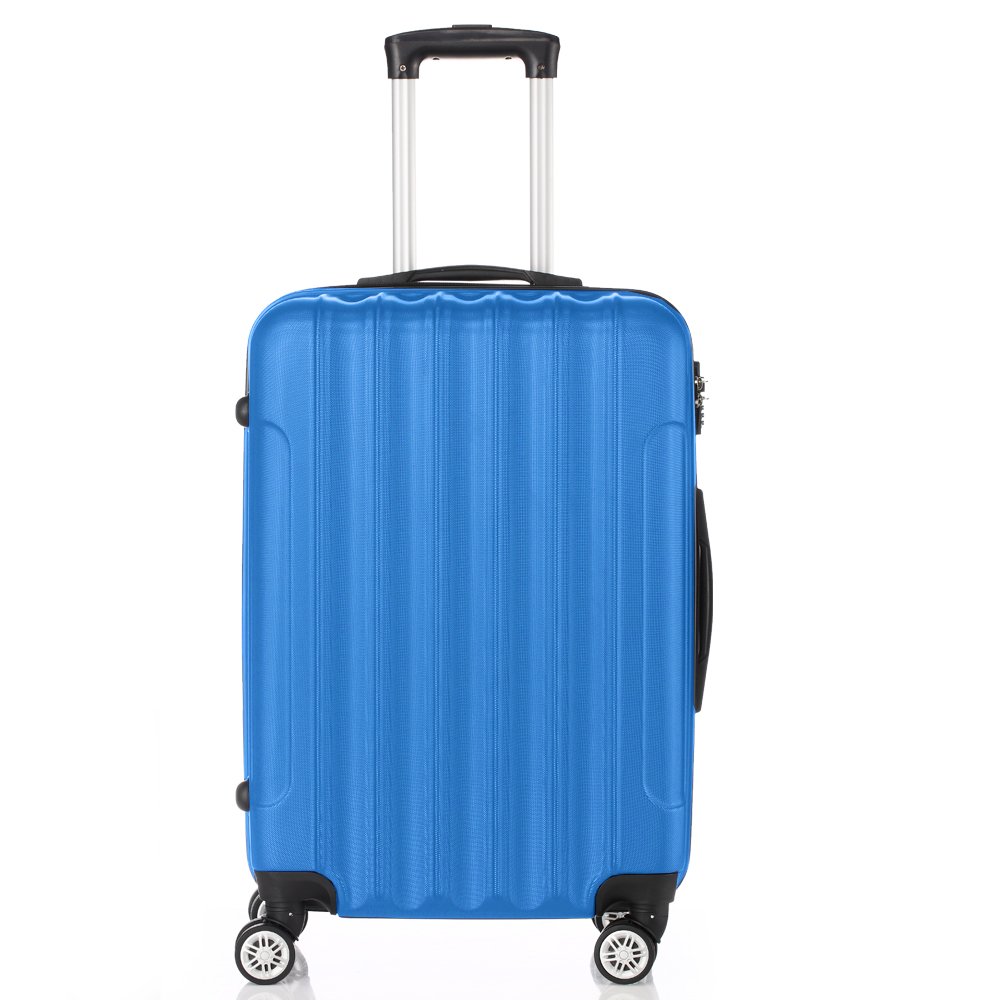 24 Inch Medium Cabin Luggage Hard Shell Travel Suitcase Spinner 4 Wheels Case - Picture 20 of 21