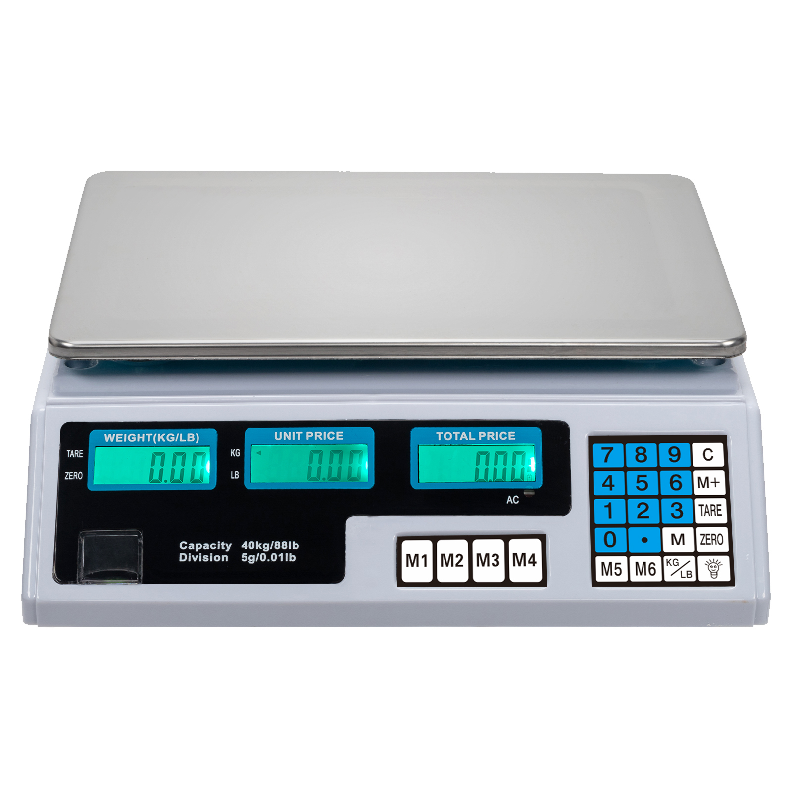 40kg Electronic Price Scale Digital Commercial Food Meat Weighting Shop Retail - Produktbild 1