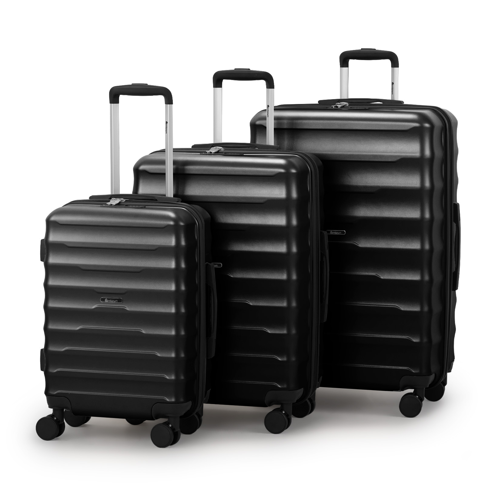 20+ 24+ 28" Luggage Set Travel Expandable PC+ABS Business Suitcase Spinner Wheel