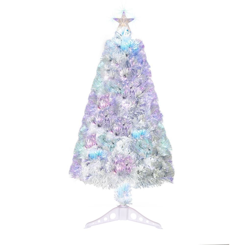 New 4Ft Christmas Xmas Trees Optical Fiber PVC Branches LED Pre-Lit Decorated - Picture 15 of 15