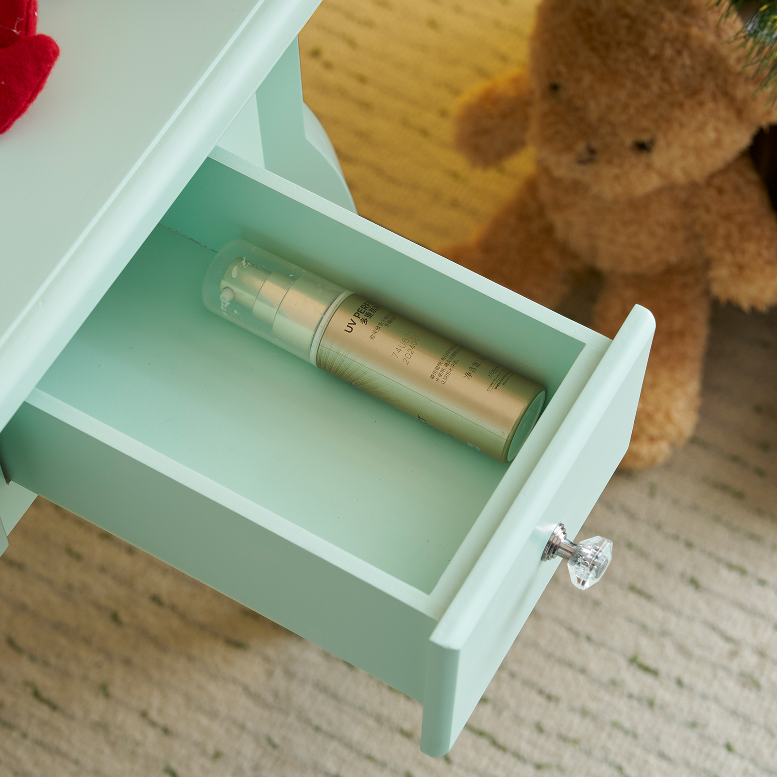 Kids Girls Vanity Table Set Makeup Dressing Mirror with Drawers Stool Xmas Gift - Picture 30 of 75