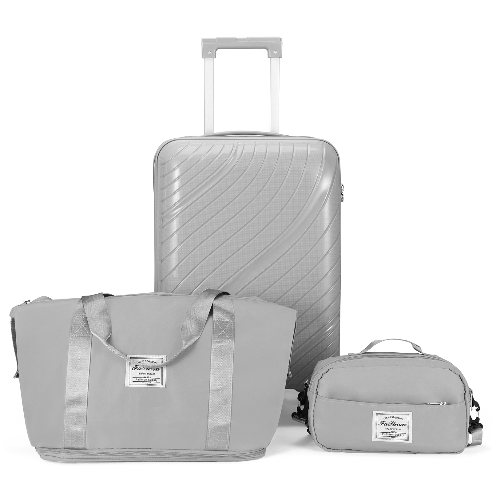 20" Luggage Set 3 Pieces Spinner Wheels Suitcase with Storage Bag & TSA Lock - Picture 13 of 71