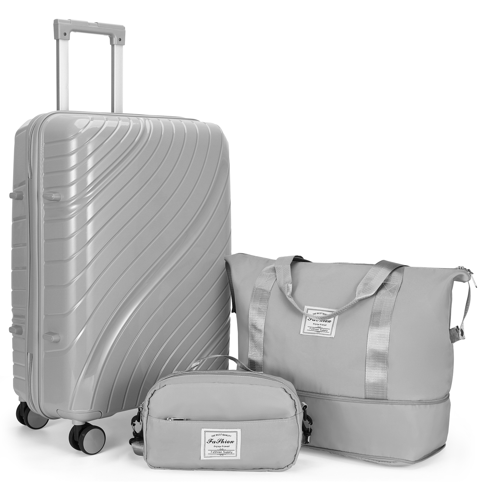 20" Luggage Set 3 Pieces Spinner Wheels Suitcase with Storage Bag & TSA Lock - Picture 14 of 71