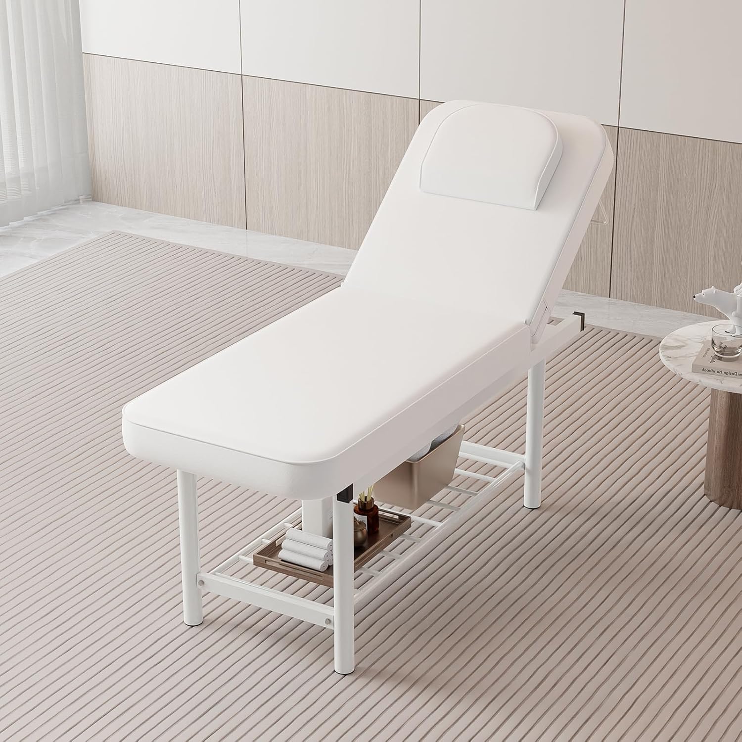 Professional Massage Bed Massage Table, Esthetician Bed with Removable Headrest
