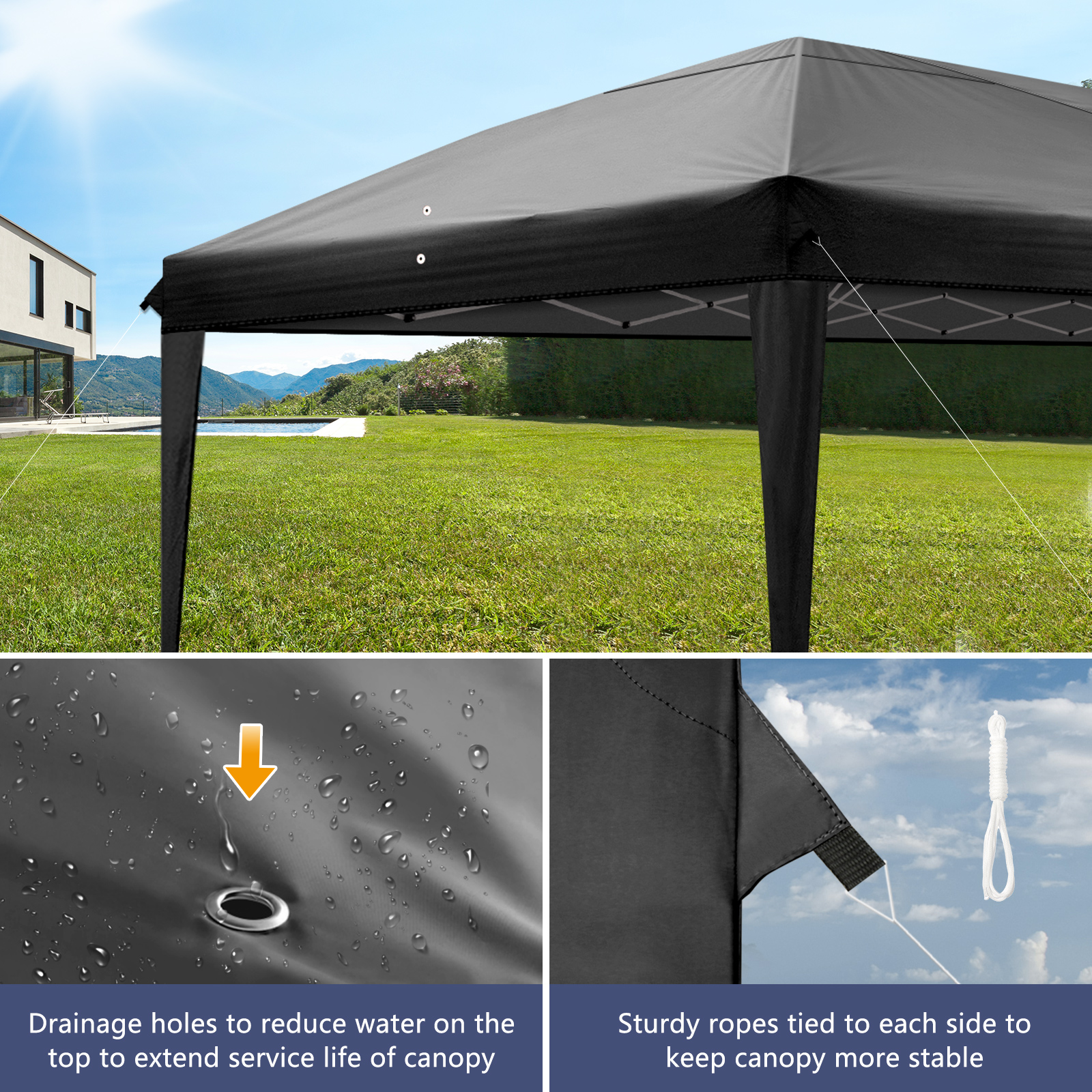 2X2m 3X3m 3x6m Pop-up Gazebo Marquee Canopy Outdoor Garden Party Wedding Tent UK - Picture 96 of 126