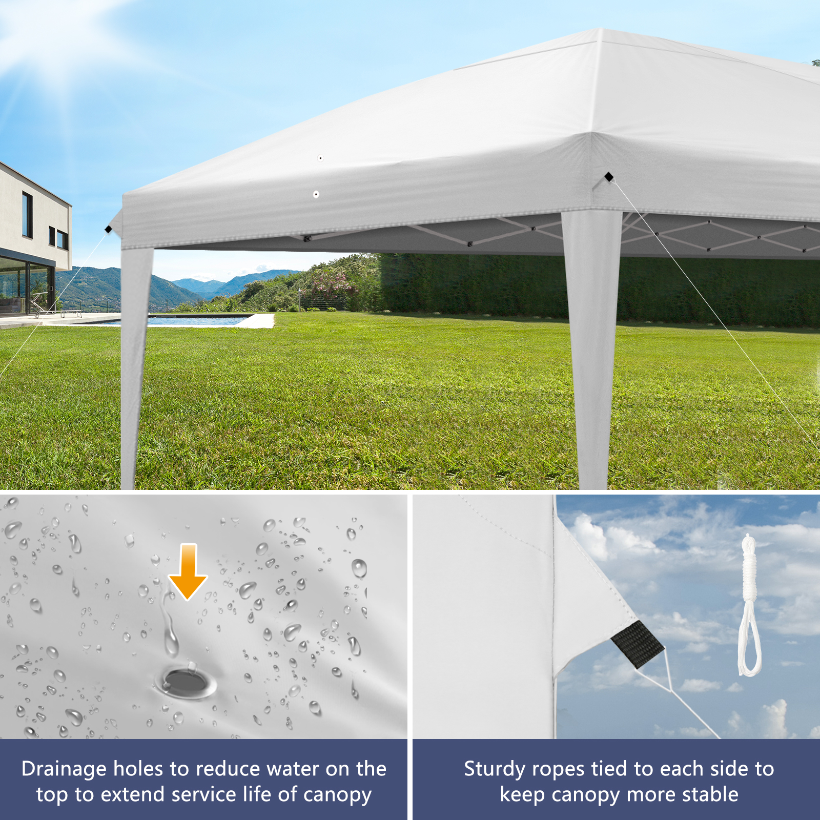 2X2m 3X3m 3x6m Pop-up Gazebo Marquee Canopy Outdoor Garden Party Wedding Tent UK - Picture 103 of 126
