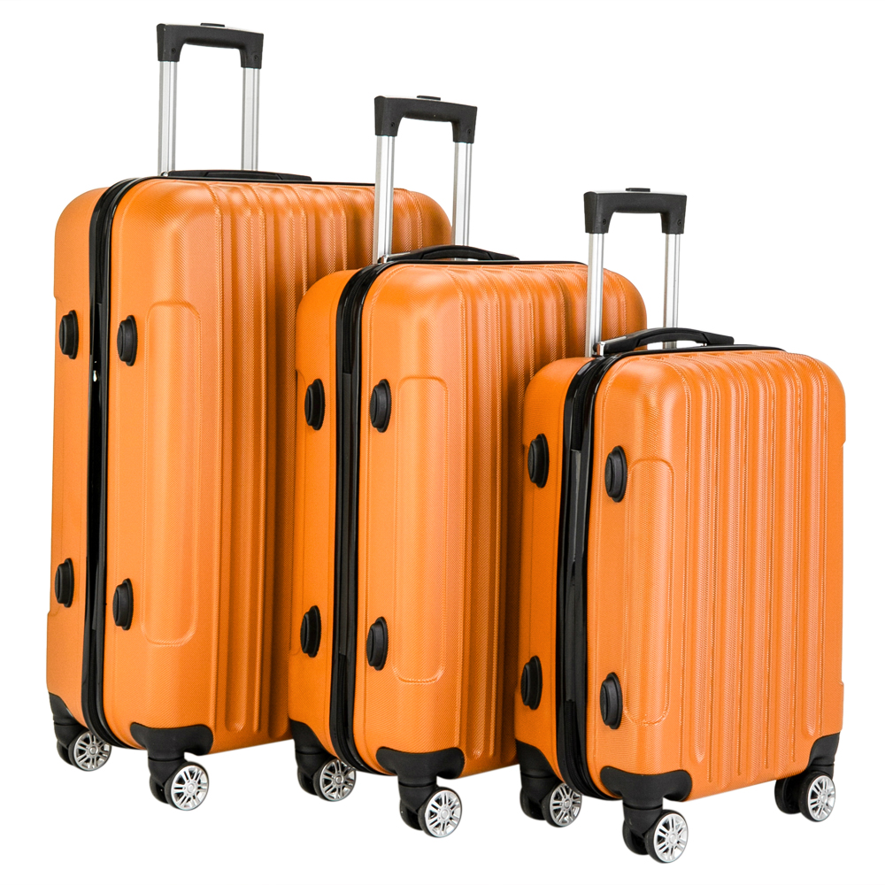 20"24"28" Trolley Case 3-Piece Hardside Lightweight Spinner Luggage Bag Set TSA - Picture 28 of 40