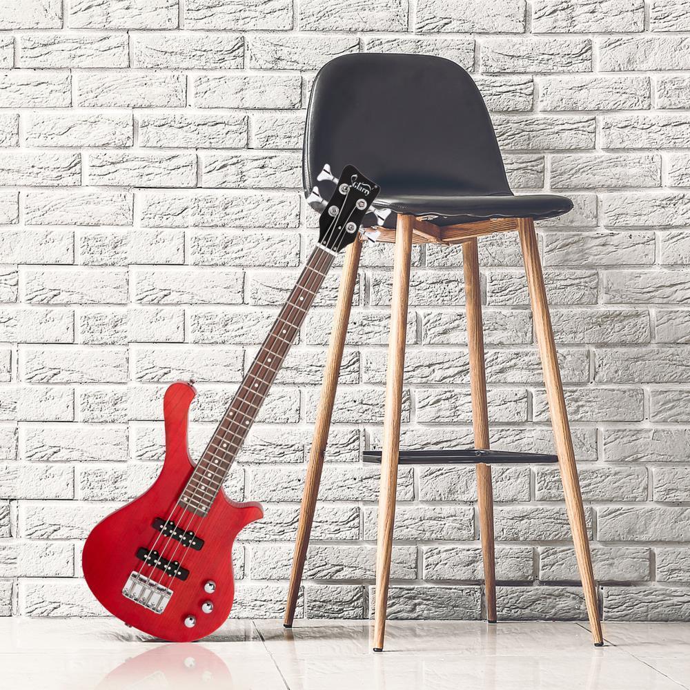 Glarry 36 " Child  Electric Bass Mahogany Body 24 Frets With Bag