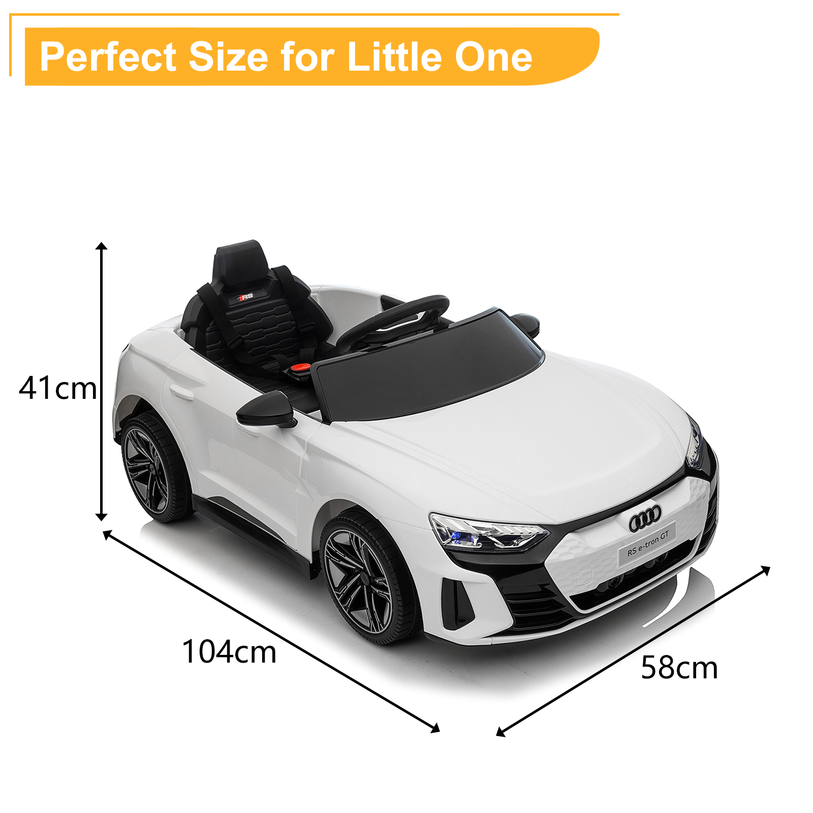 Kinder Elektroauto 12V Kinderauto mit 2,4G Fernbedienung 5 km/h für Audi GT - Bild 12 von 25