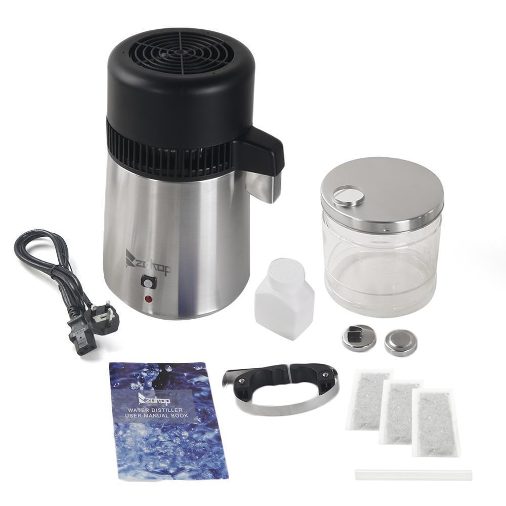 New 4L Water Distiller Electric Purifier Stainless Steel Glass Water Filters UK - Picture 20 of 21