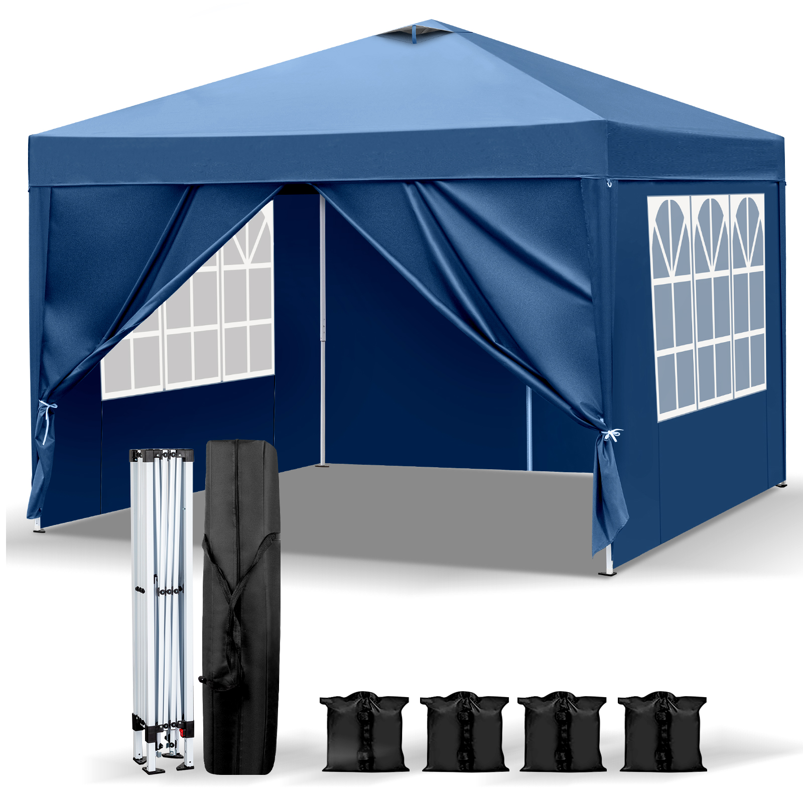 Pavillon 2x2m3x3m3x6m Faltpavillon Wasserdicht Partyzelt Gartenzelt UV Schutz