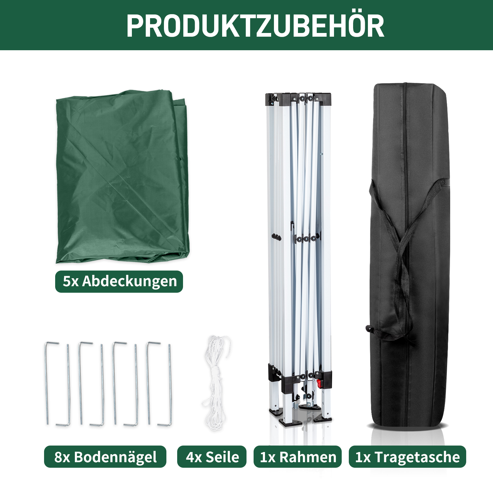 Pavillon 2x2m/3x3m/3x6m Faltpavillon Wasserdicht Partyzelt Gartenzelt UV Schutz - Bild 143 von 151