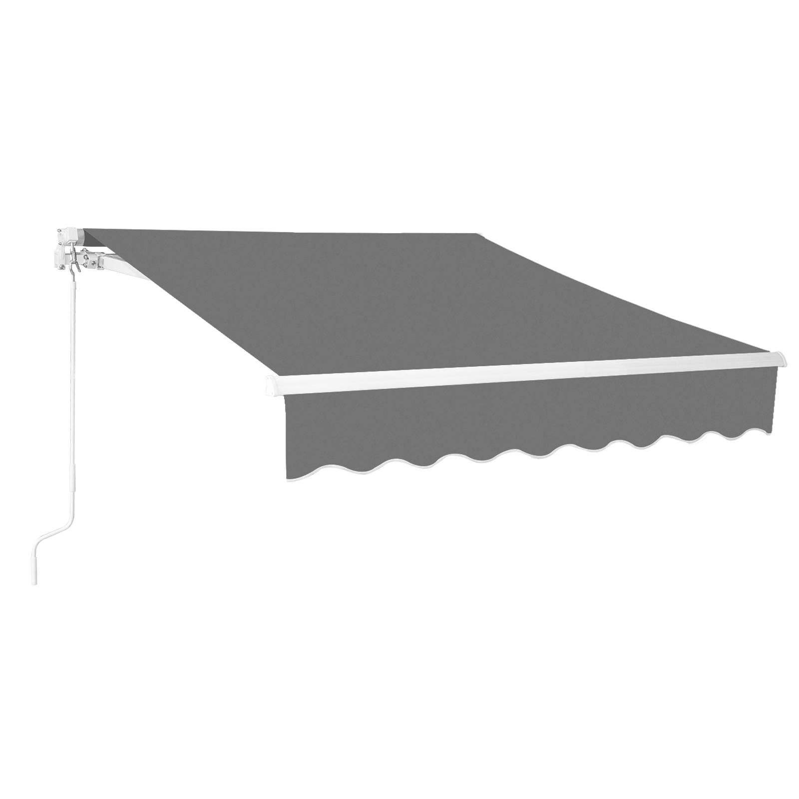 11.5*9.8 ft Patio Awning Retractable Fully Assembled Sunshade Shelter Aluminum - Picture 9 of 12
