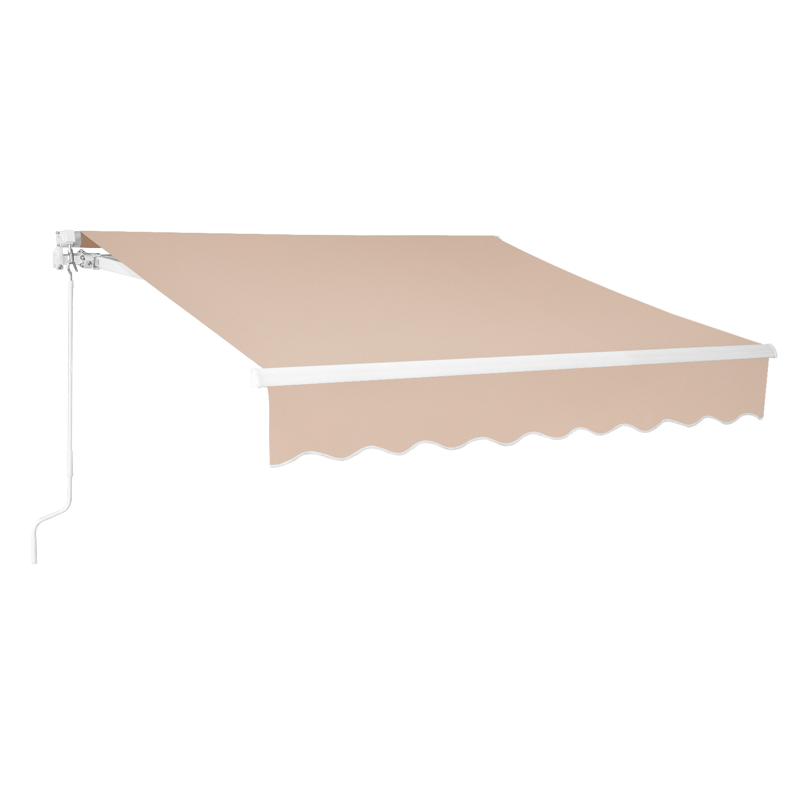 11.5*9.8 ft Patio Awning Retractable Fully Assembled Sunshade Shelter Aluminum - Picture 10 of 12