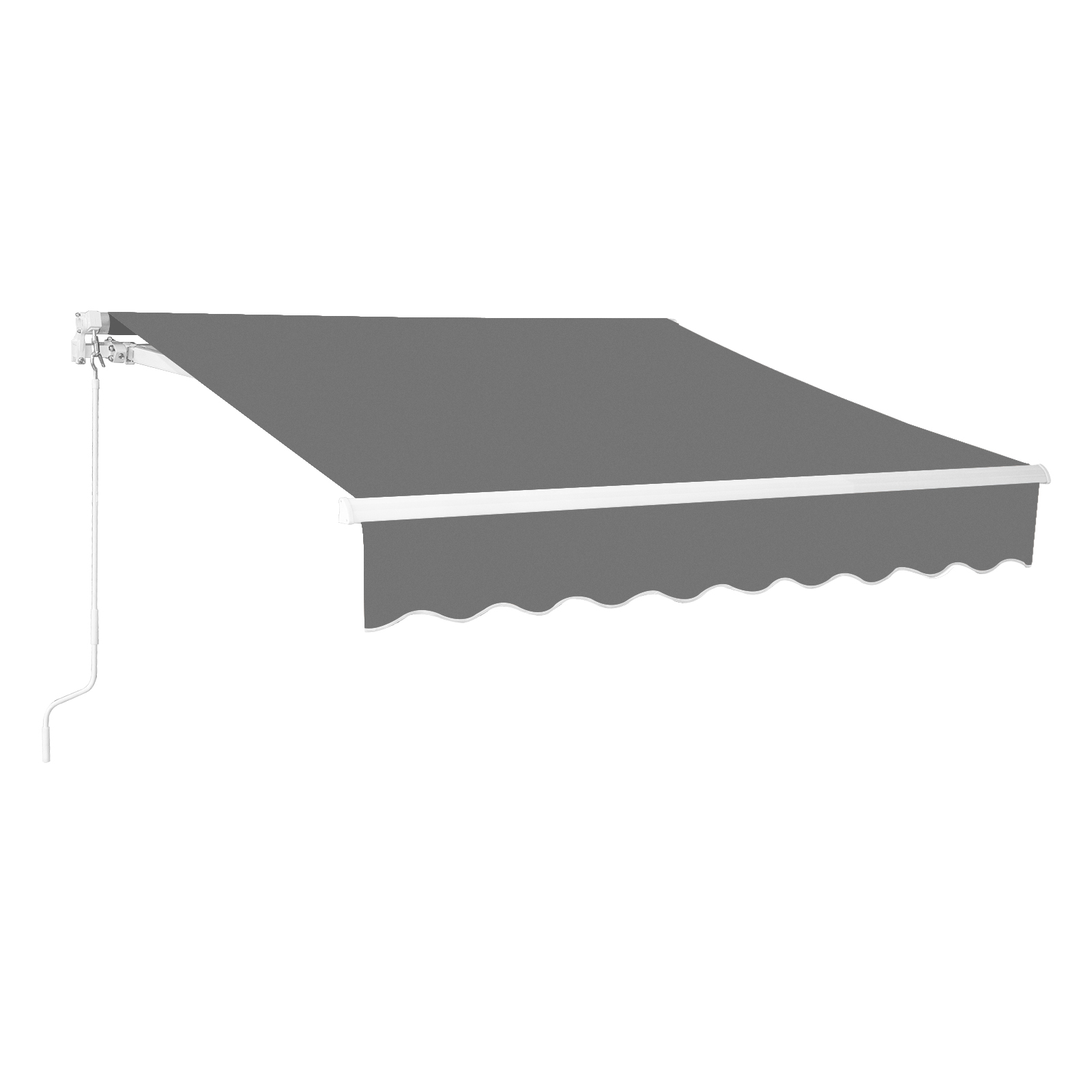 11.5*9.8 ft Patio Awning Retractable Fully Assembled Sunshade Shelter Aluminum - Picture 11 of 12