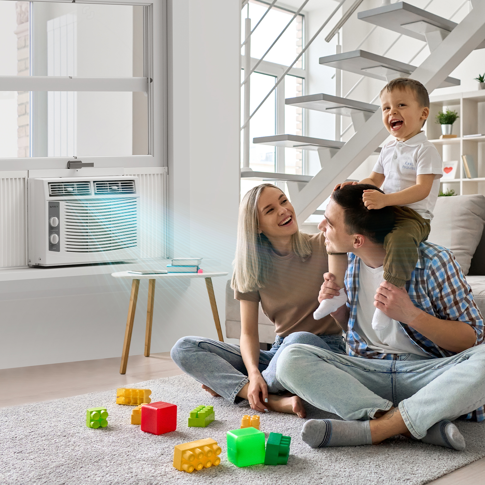 5000-6000BTU Window Air Conditioner, Energy-Saving Window AC Unit & Window Kit - Picture 9 of 17