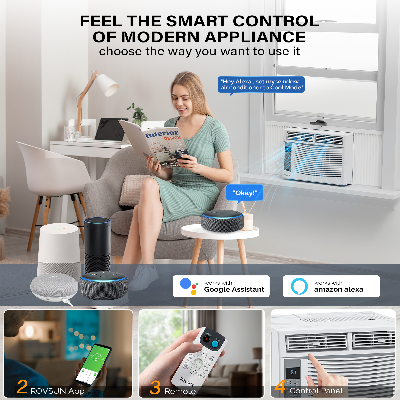 5000-6000BTU Window Air Conditioner, Energy-Saving Window AC Unit & Window Kit - Picture 12 of 17