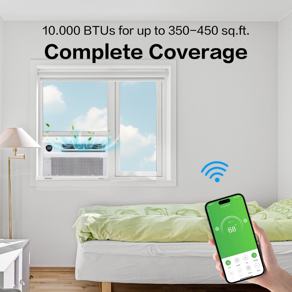 8000-12000 BTU Inverter Window Air Conditioner Energy-Saving AC Unit with WIFI - Picture 14 of 15