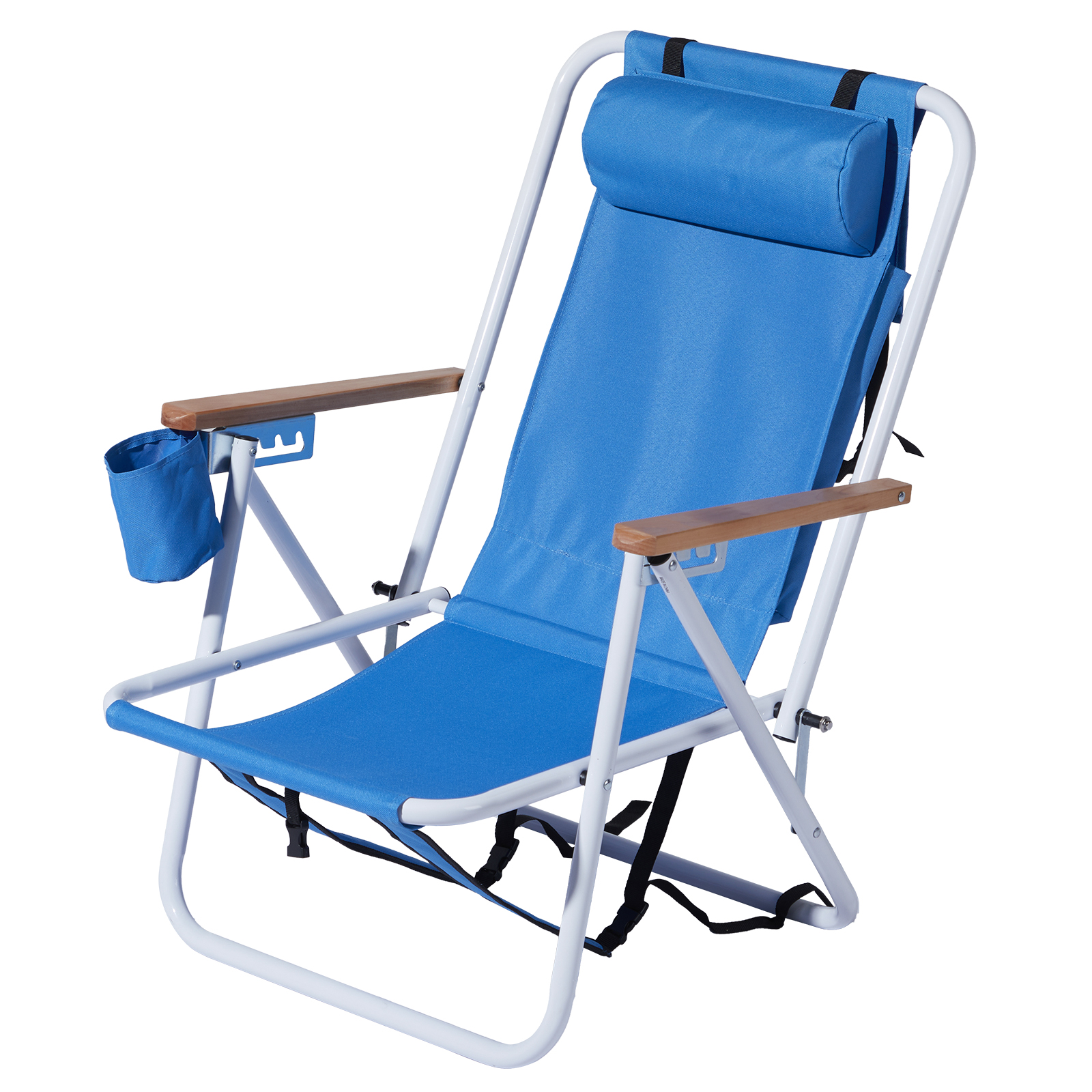 1-2PCS Garden Chair Metal Folding Armchair Outdoor Beach Furniture Patio Balcony