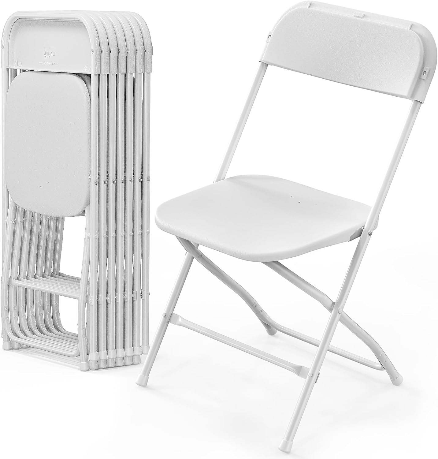 (5 to 25 PACK) Folding Plastic Stackable Chairs for Home Office Wedding Party - Picture 27 of 30