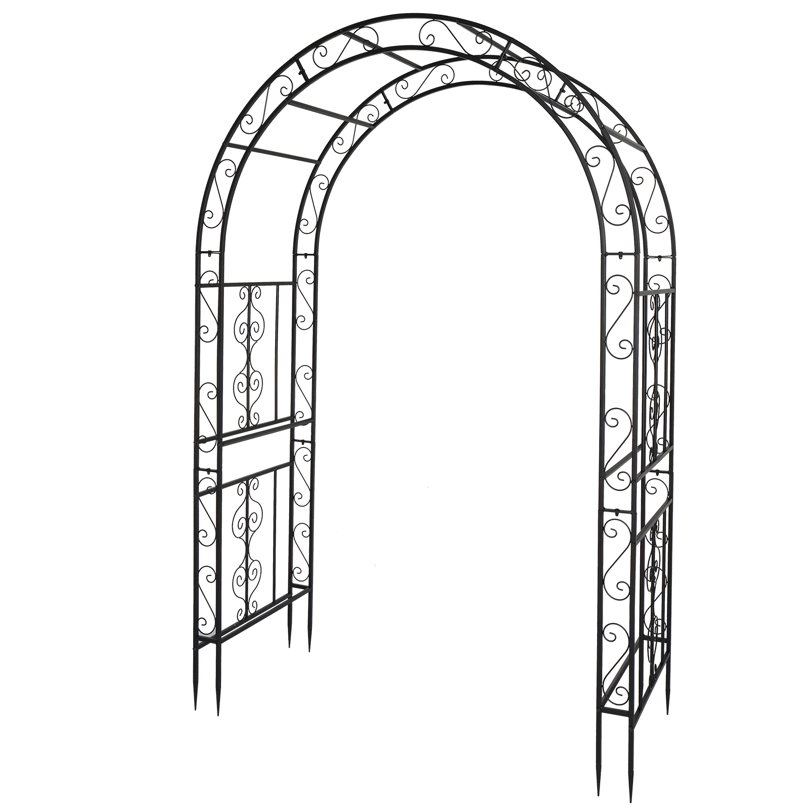 Metal/Wooden Garden Arch Gate Arbour Rose Pergola Archway Patio Climbing Plant