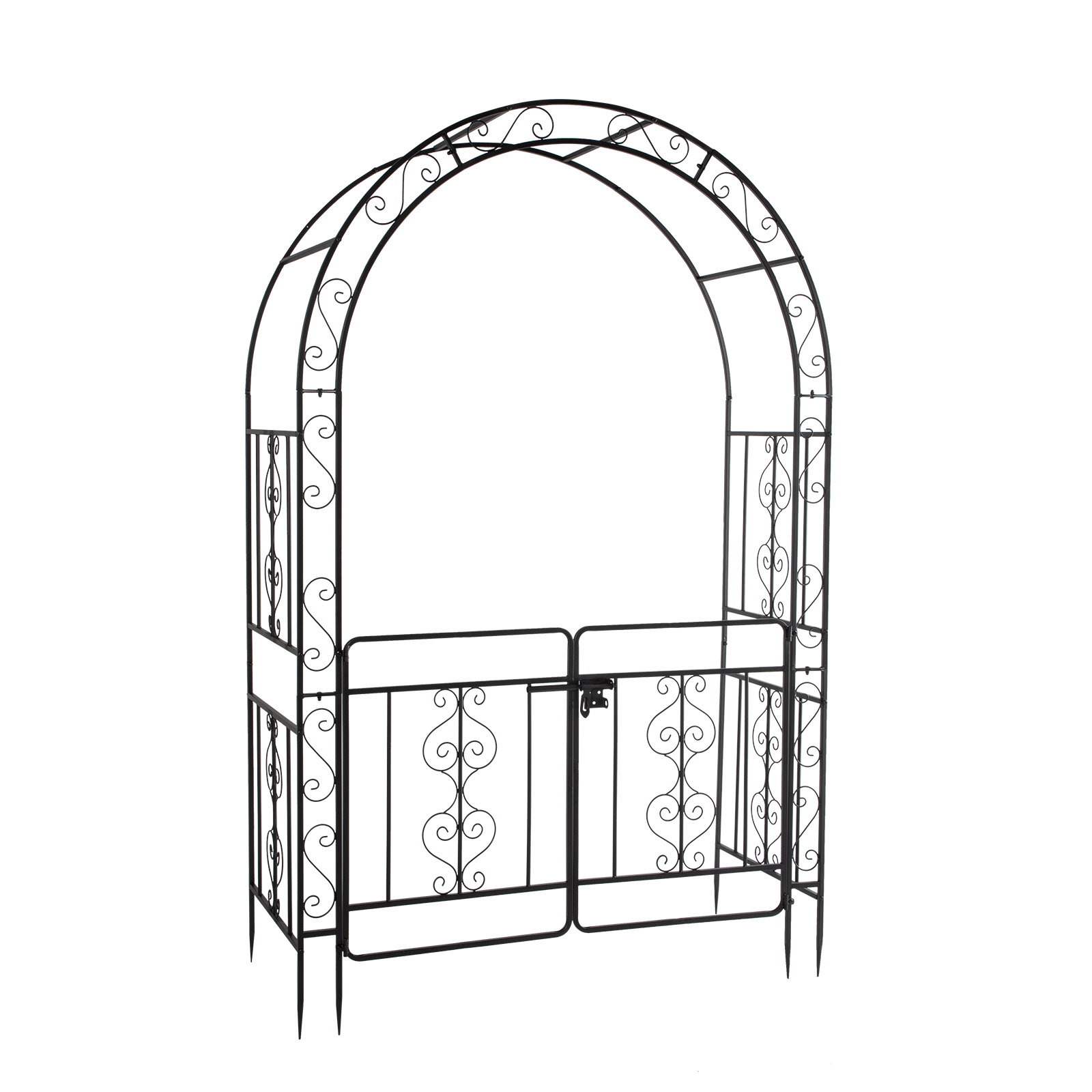 Metal/Wooden Garden Arch Gate Arbour Rose Pergola Archway Patio Climbing Plant