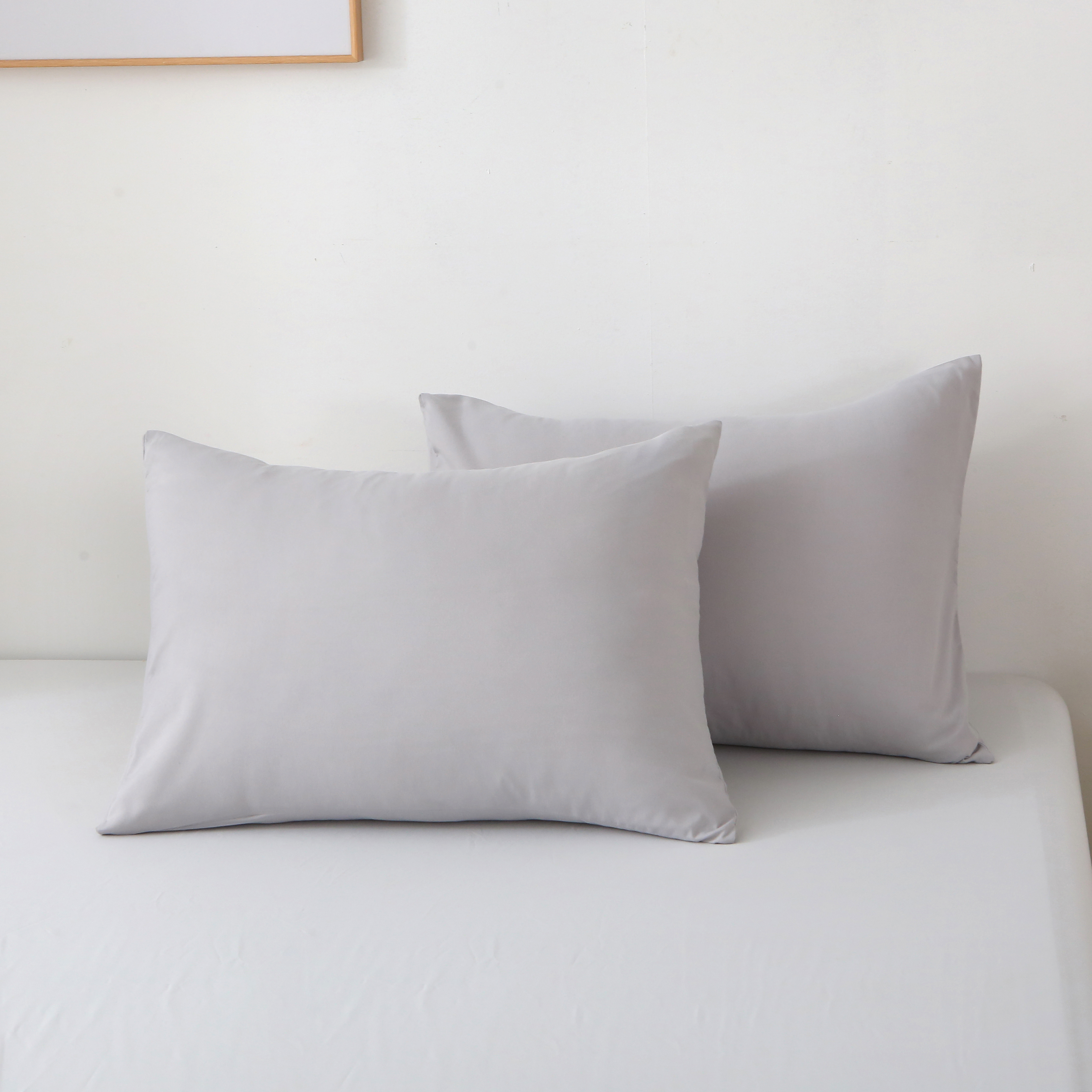 3 Pieces Solid Color Duvet Cover Set with Zipper Closure & 2 Pillow Bedding Set - Picture 24 of 49