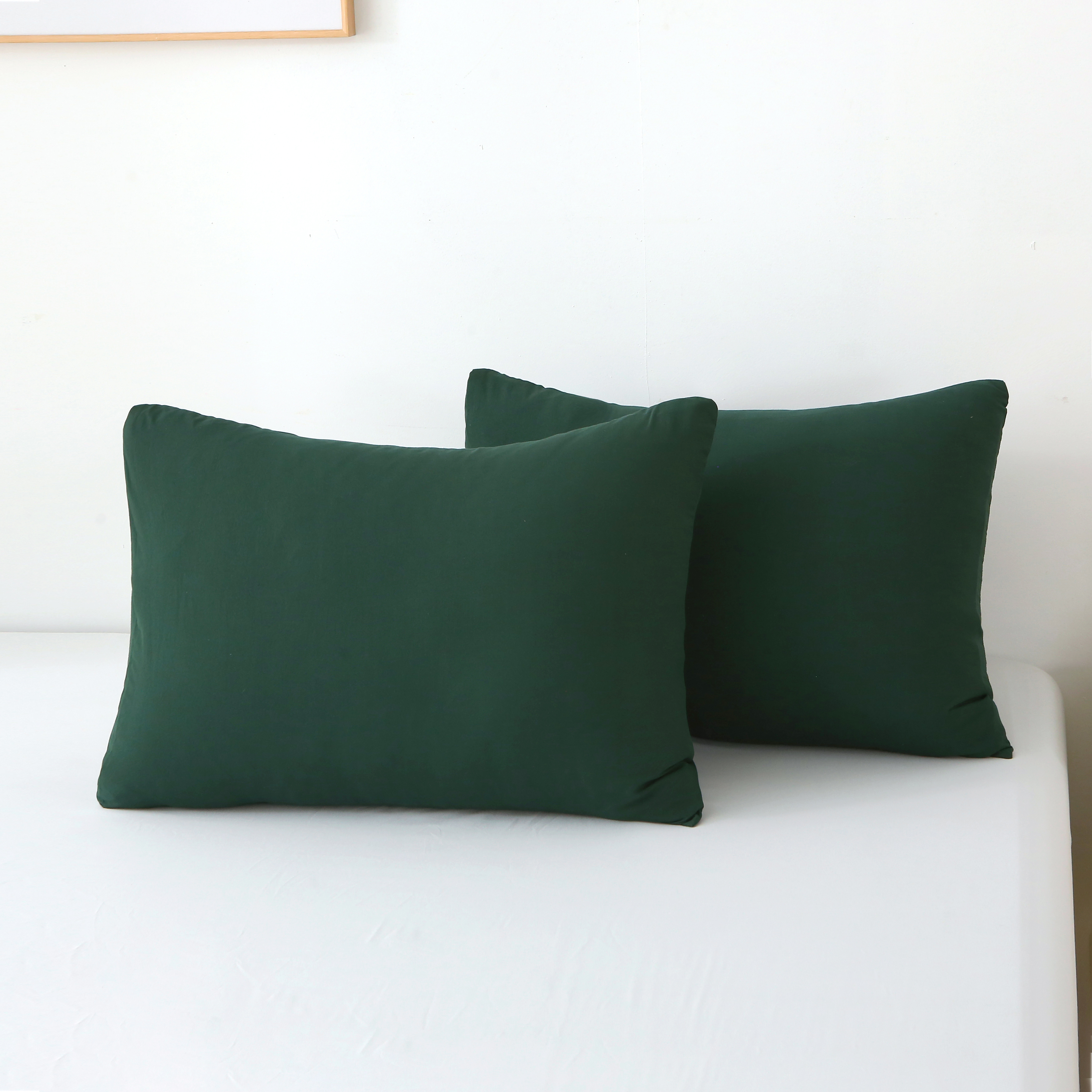 3 Pieces Solid Color Duvet Cover Set with Zipper Closure & 2 Pillow Bedding Set - Picture 33 of 49