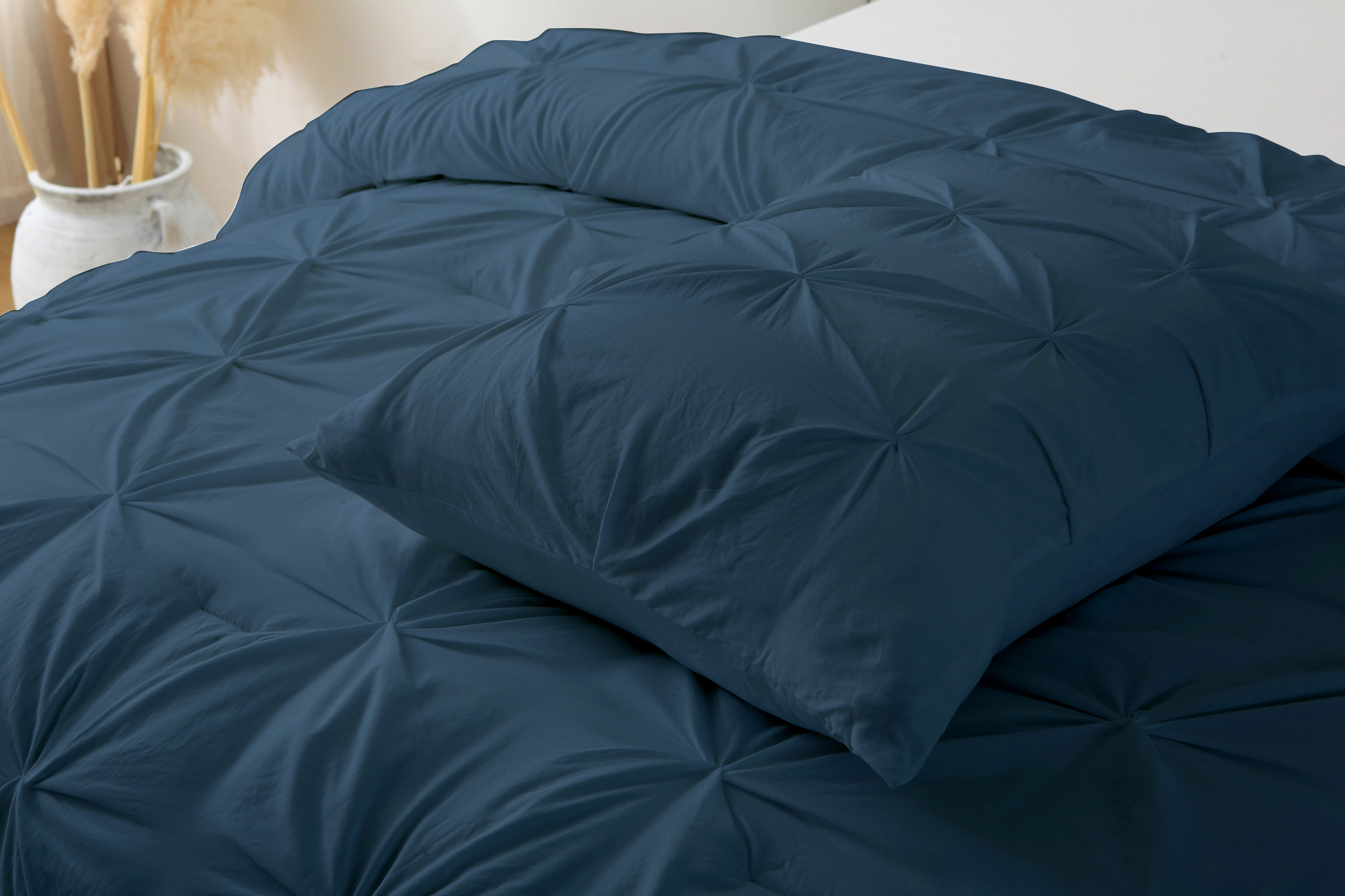 King/Queen Comforter Set 1 Duvet Cover 90x90" Zipper Closure & 2 Pillow Shams - Picture 33 of 44