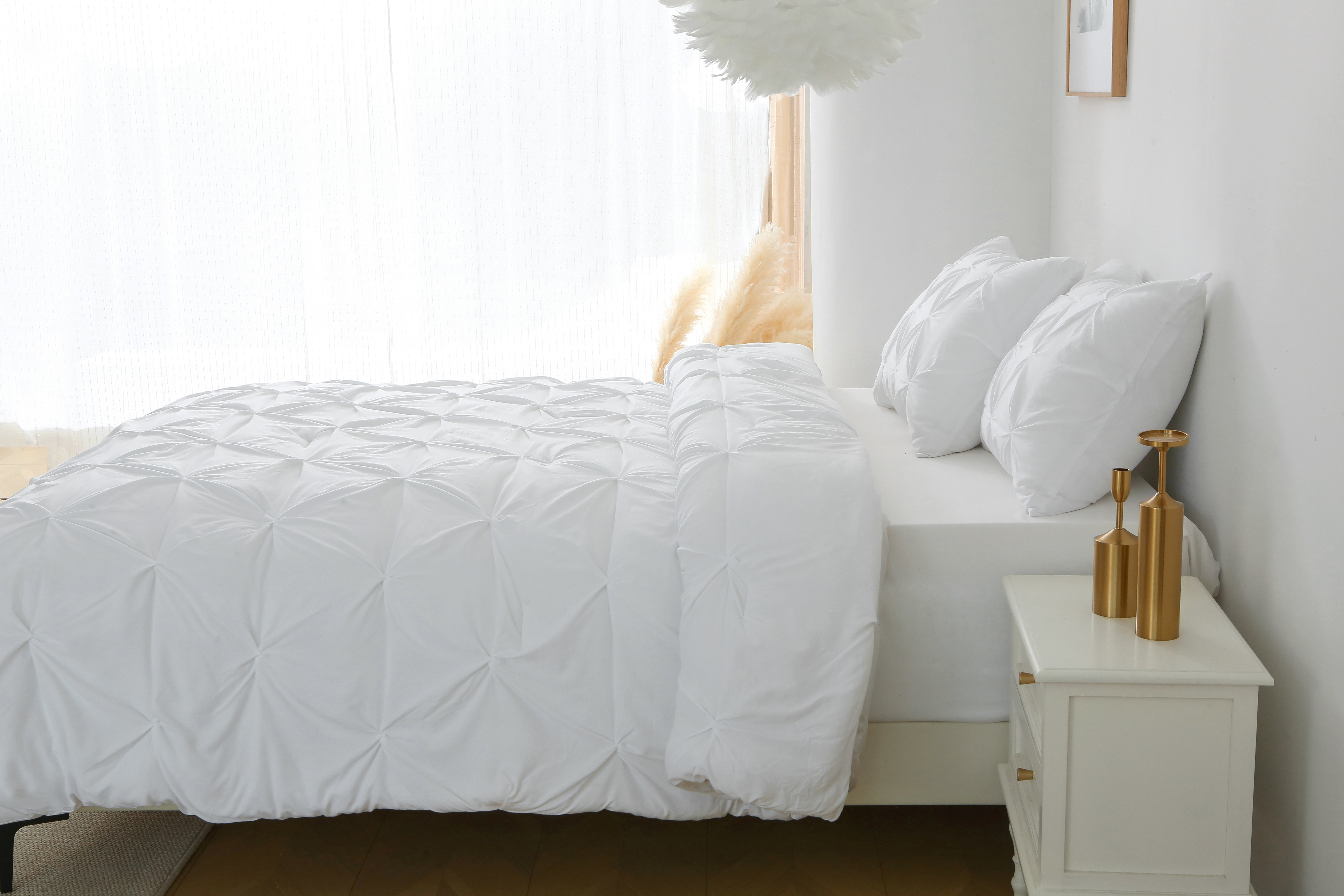 King Queen Size 3Pieces Comforter Set 1 Duvet Cover 90x90" & 2 Pillow Shams - Picture 28 of 44