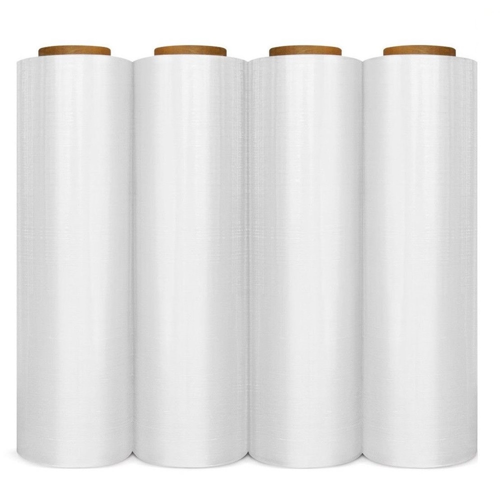 4 Rolls Hand Stretch Plastic Film Shrink Pallet Wrap 18″ X 1500 FT Shrink Wrap