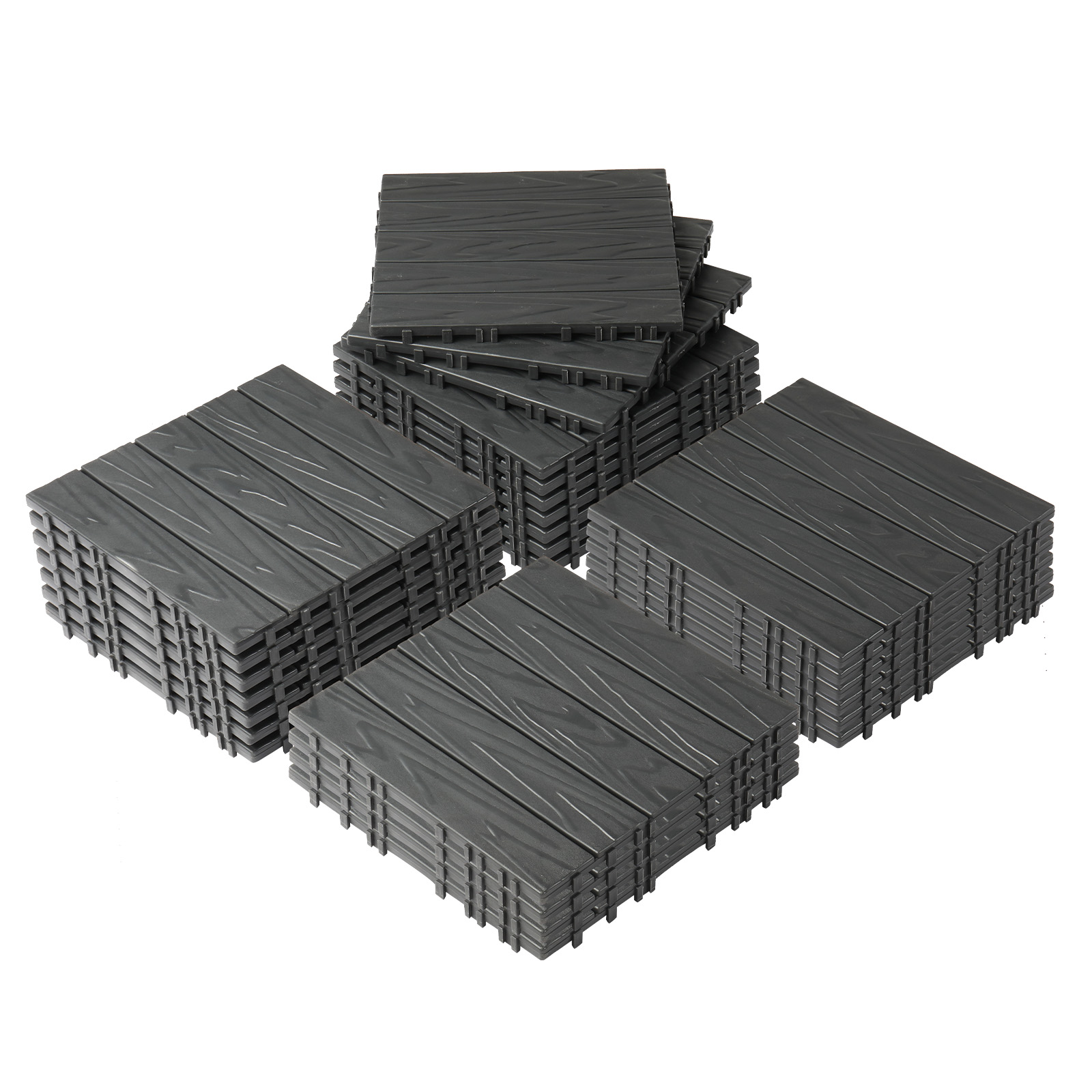 27x Plastic Patio Deck Tiles Interlocking Flooring Indoor&Outdoor 29X29/30X30CM - Picture 32 of 35