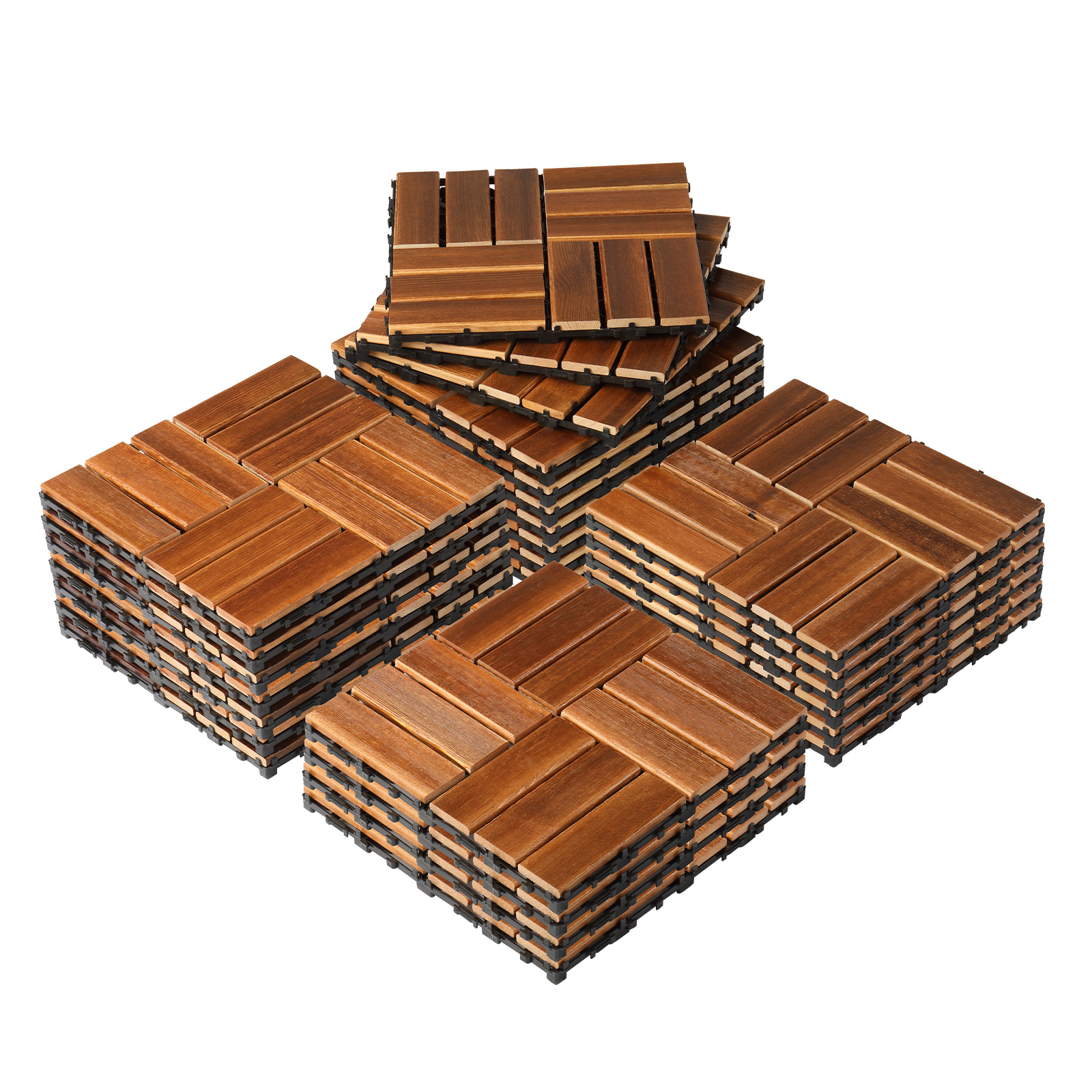 27pcs Decking Tiles- 12x12in Interlocking Flooring Tiles for Patio Garden Deck - Picture 38 of 42