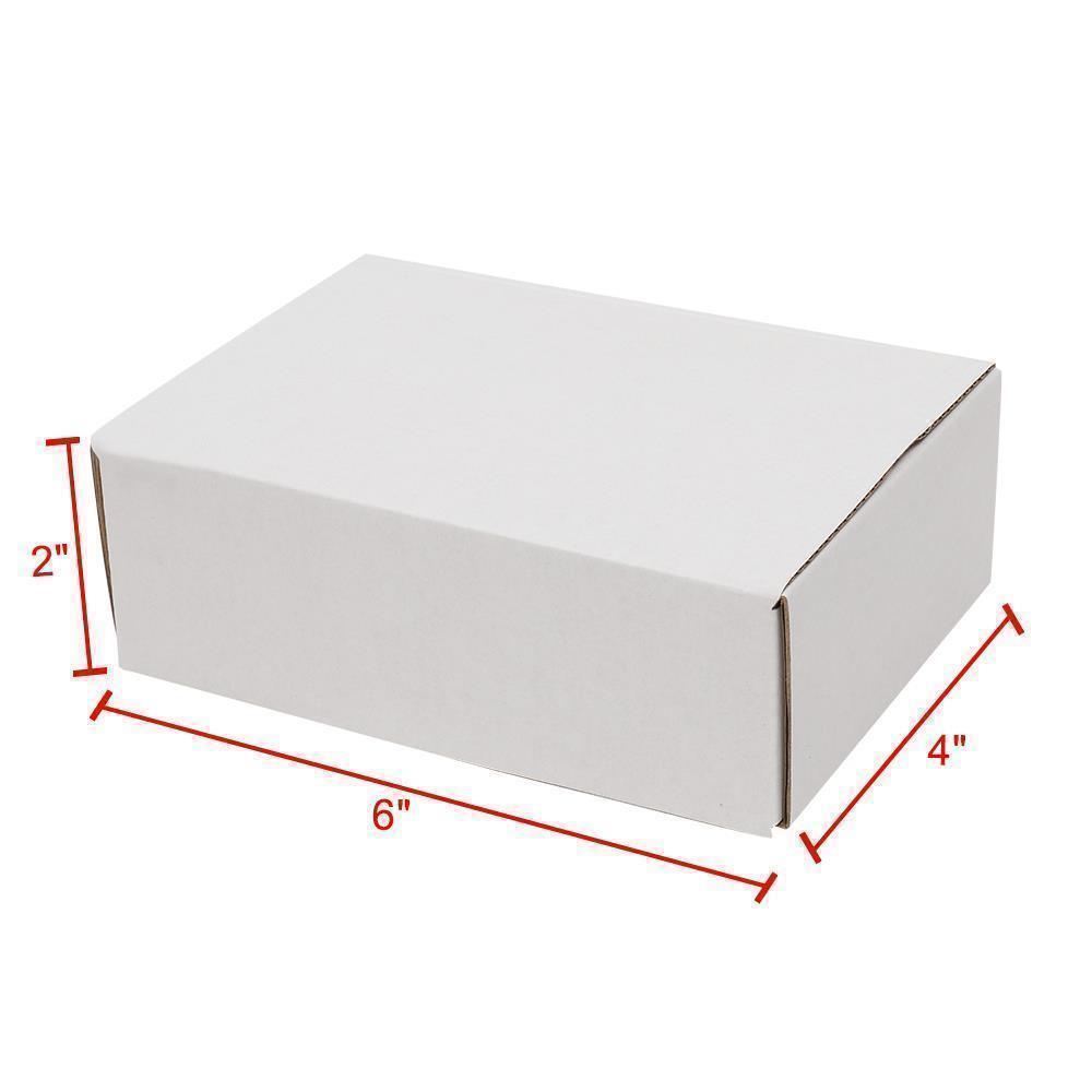 White Corrugated Shipping Mailer Packing Boxes 6x4x2 6x4x3 6x4x4 50 100 200 500 - Picture 7 of 19