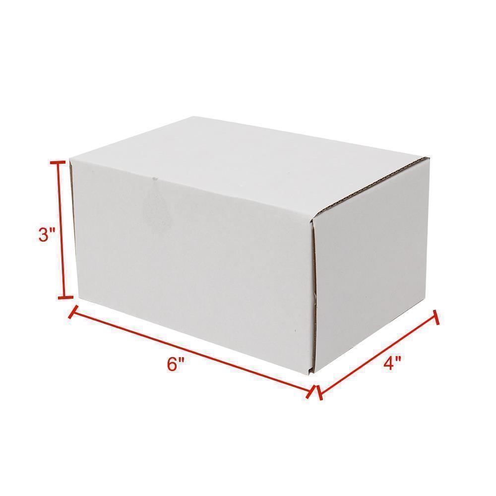White Corrugated Shipping Mailer Packing Boxes 6x4x2 6x4x3 6x4x4 50 100 200 500 - Picture 13 of 19