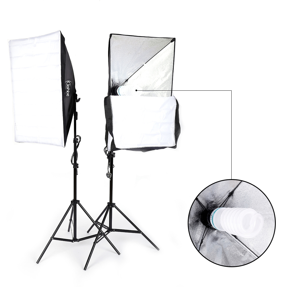 135W Softbox Lighting Kit Video Photo Soft Box Continuous Light Stand Studio UK - Picture 17 of 18