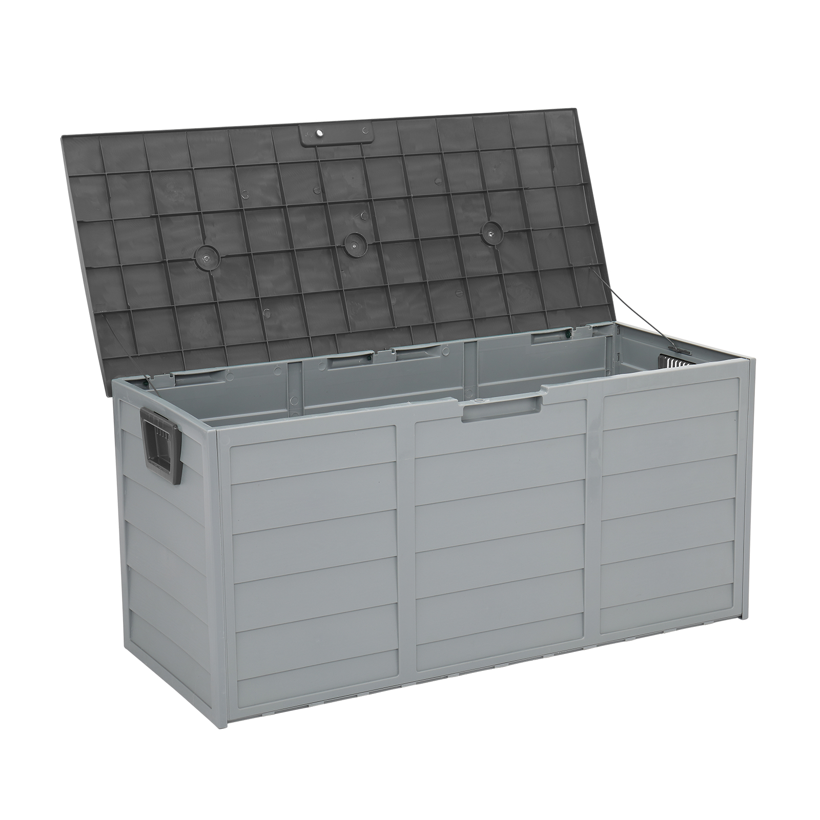 75 Gal Resin Deck Box Upgraded Storage Patio Furniture Garden Bench Waterproof