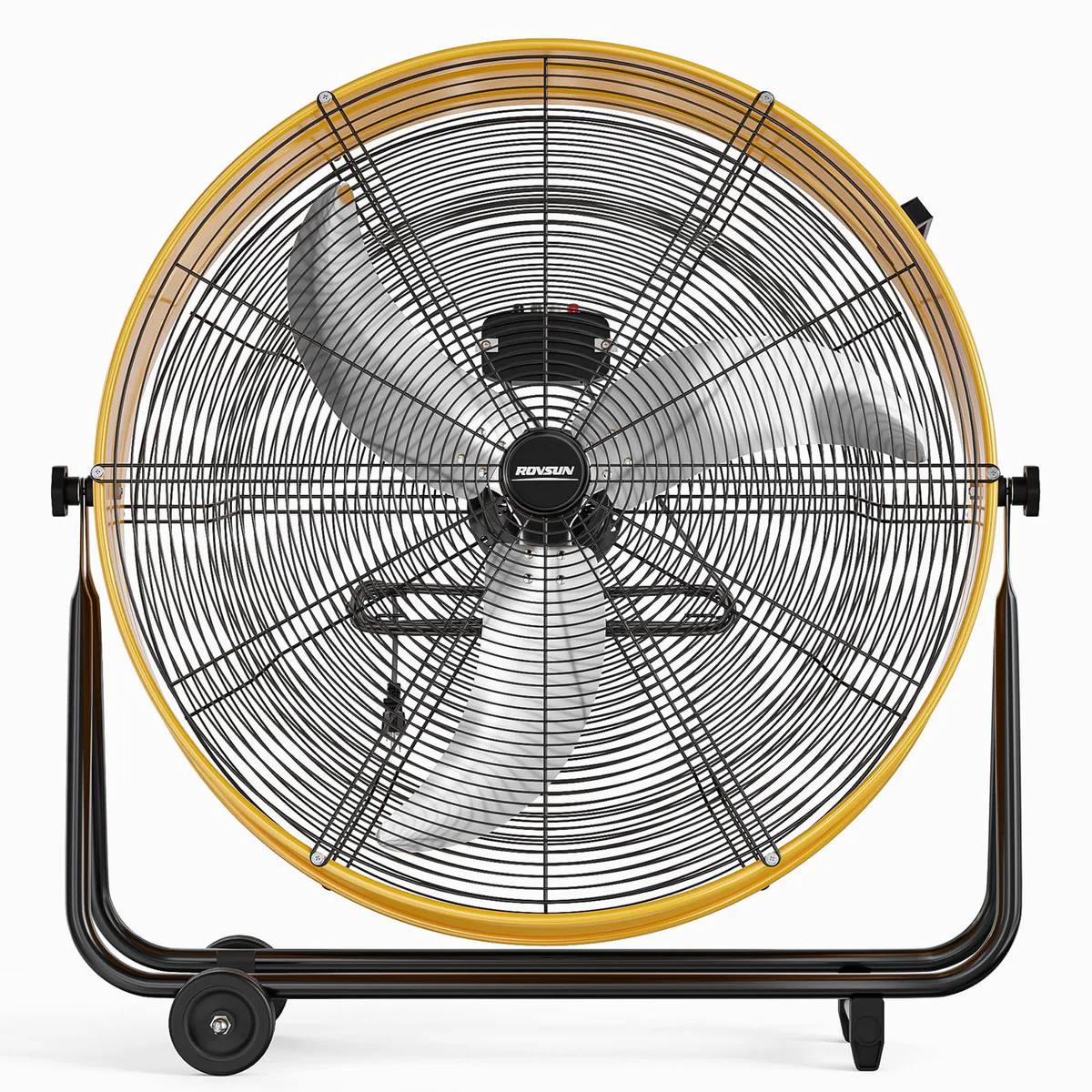 Heavy 30” Industrial High Velocity Metal Drum Fan 13,000 CFM Garage Indoor