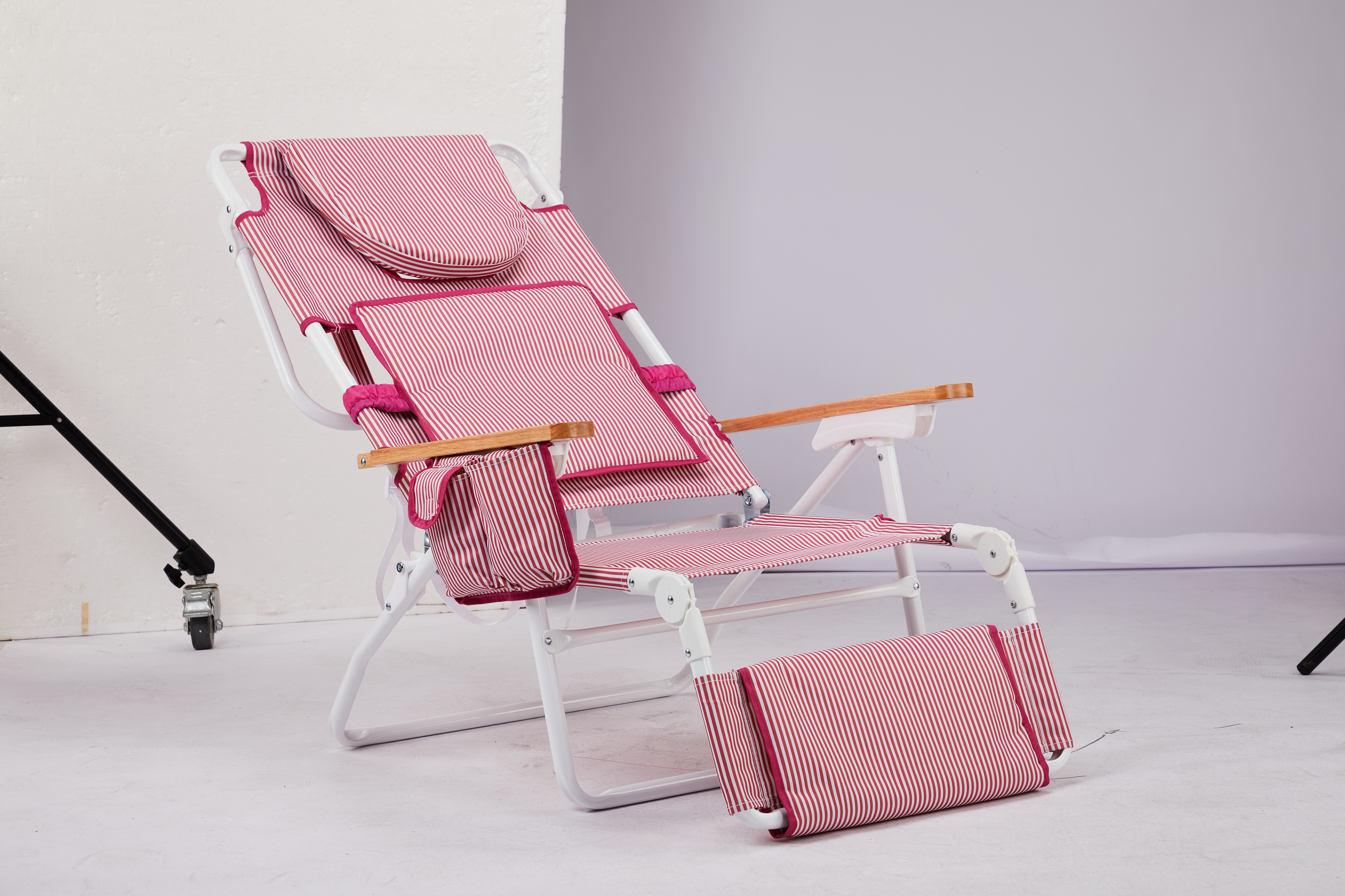 Tanning 1 PCS Aluminum Beach Lounge Chair Face Hole Footrest Portable Folding - Picture 18 of 18