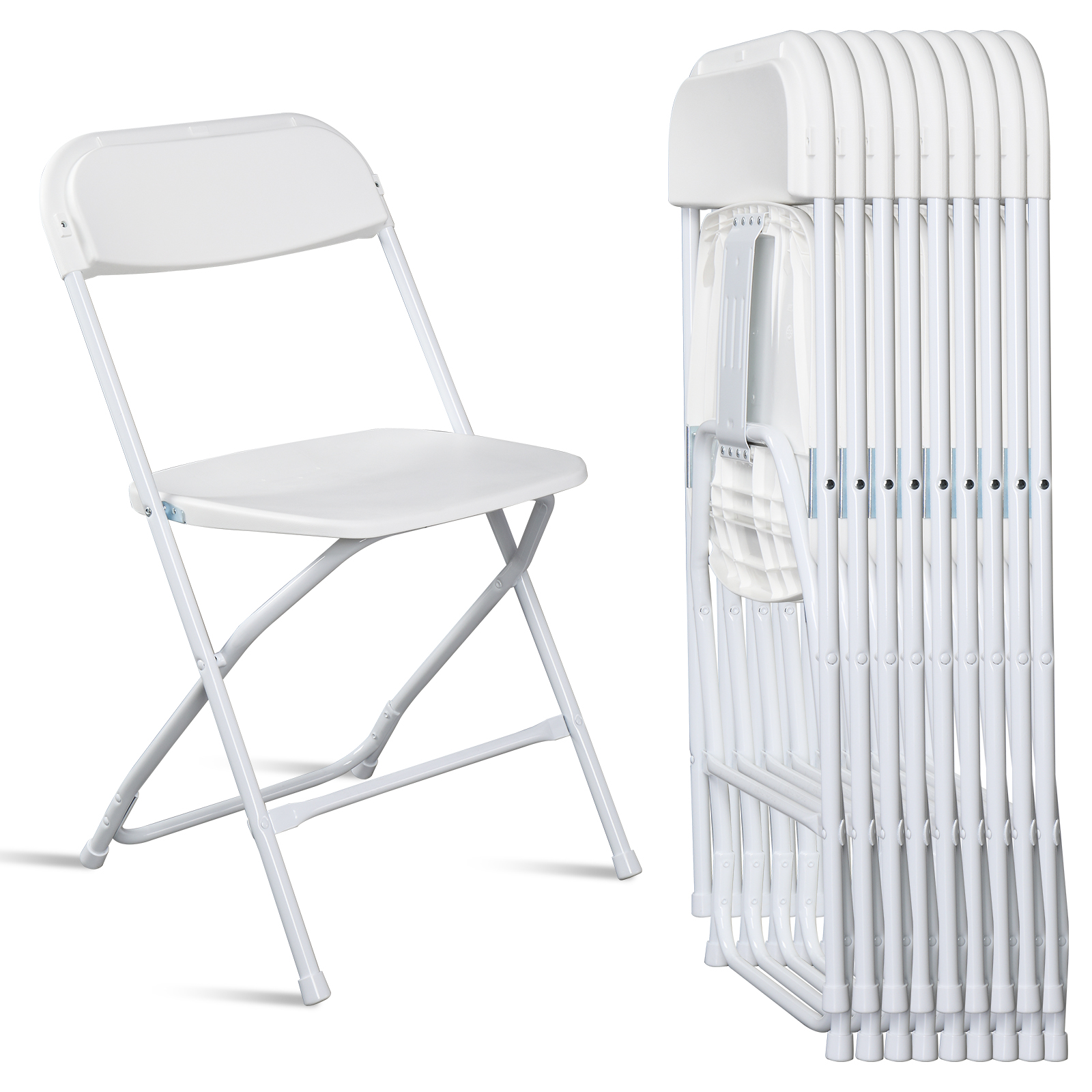 (5 to 15 PACK) Plastic Folding Chairs Wedding Party Event Stackable Dining Chair - Picture 22 of 22